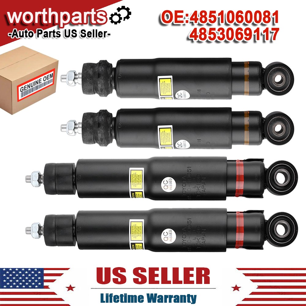 4PCS Front Rear Hydraulic Shock Struts FIT Toyota Land Cruiser J100 Lexus LX470