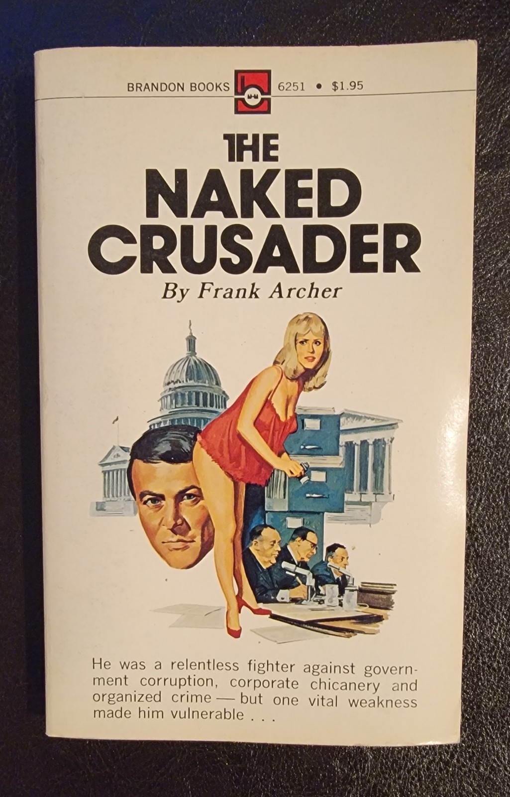 The Naked Crusader Frank Archer Brandon 6251 1972 Vintage Sleaze Duillo? Cover The Naked Crusader Frank Archer Brandon 6251 1972 Vintage Sleaze Duillo? Cover