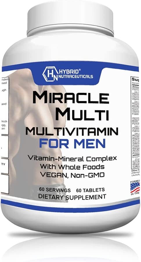 Multivitamin MultiMineral for Men, Daily Mens Vitamin Supplement: Non-GMO Multivitamin MultiMineral for Men, Daily Mens Vitamin Supplement: Non-GMO