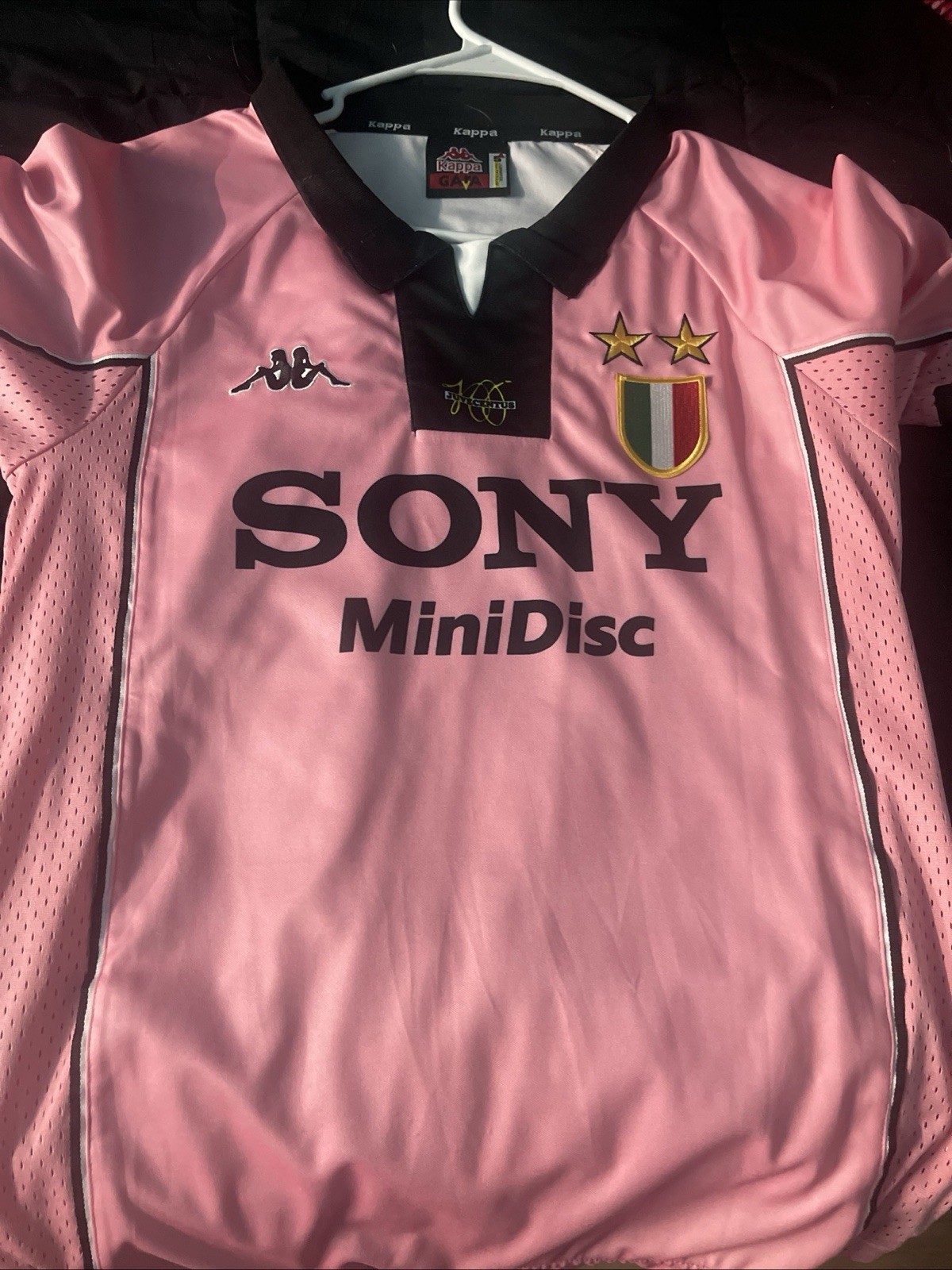 Juventus 1997/98 Zinedine Zidane Kappa Pink Soccer Jersey Size S Juventus 1997/98 Zinedine Zidane Kappa Pink Soccer Jersey Size S