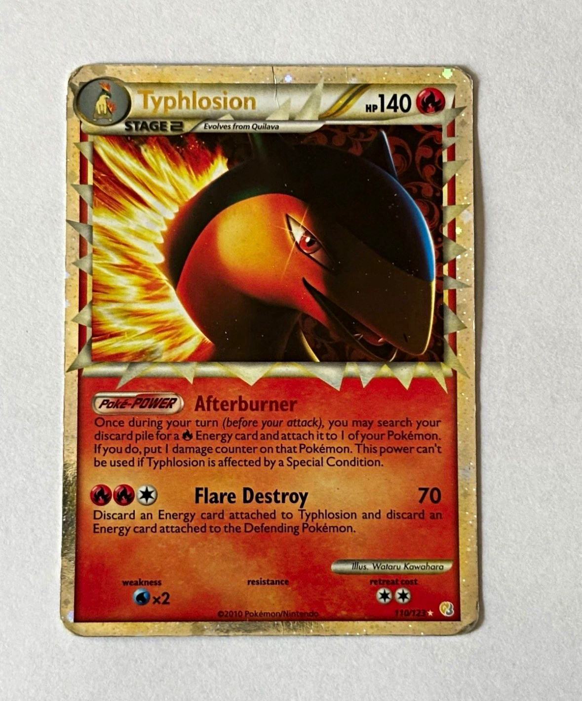 The Pokémon Company Typhlosion PRIME 110/123 HGSS Holo Ultra Rare 140HP EN The Pokémon Company Typhlosion PRIME 110/123 HGSS Holo Ultra Rare 140HP EN