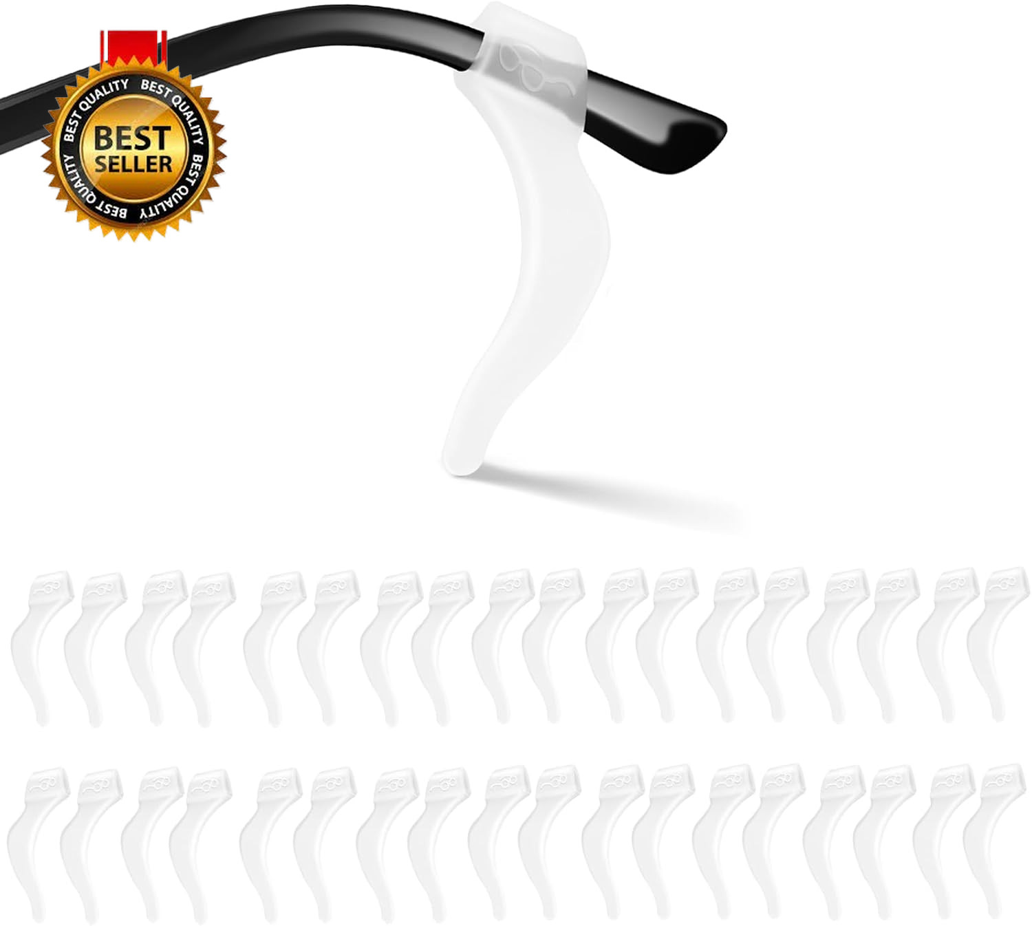 Eyeglass Ear Grips -20 Pairs Eye Glasses Ear Grippers Anti-Slip Holder Silic... Eyeglass Ear Grips -20 Pairs Eye Glasses Ear Grippers Anti-Slip Holder Silic...