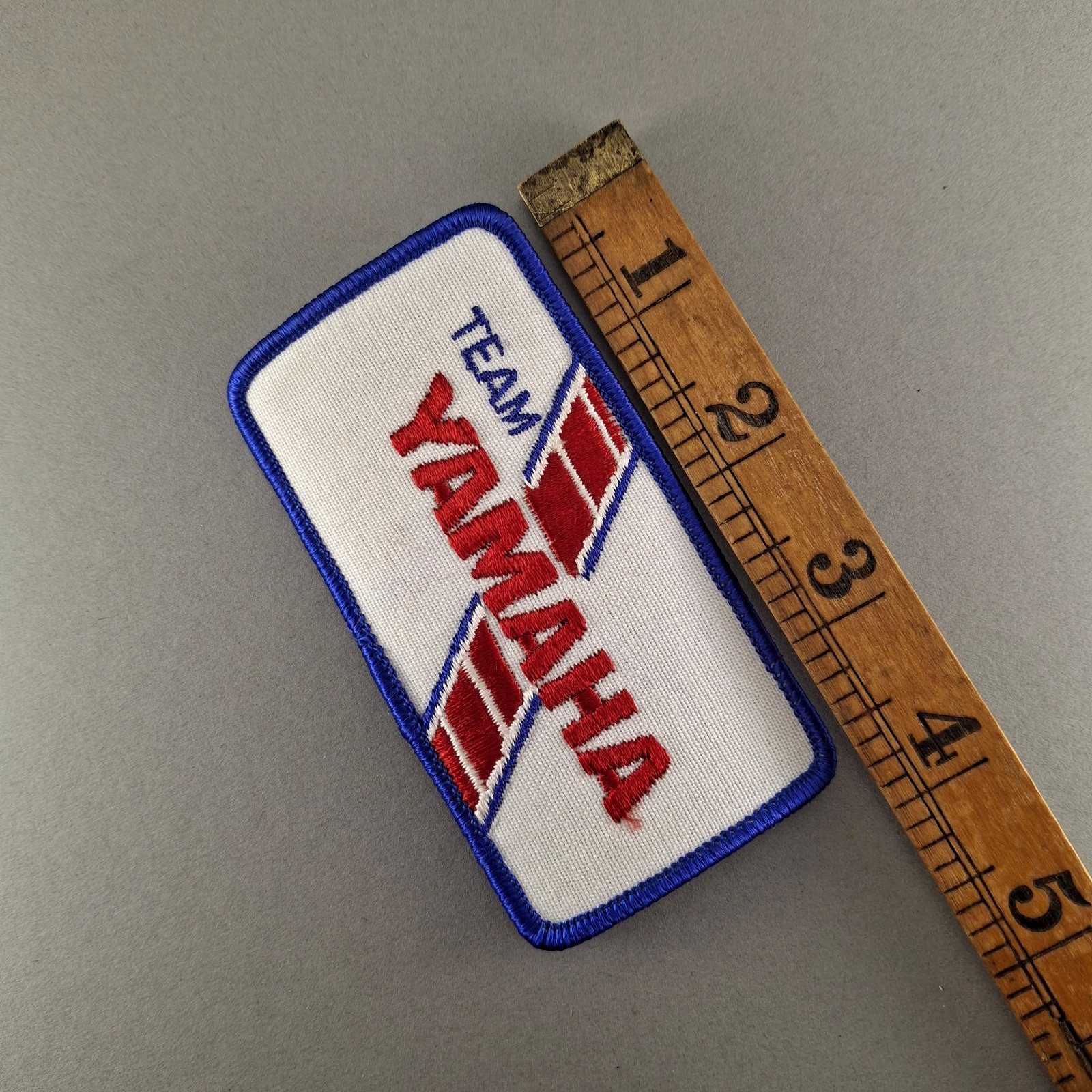 Vintage TEAM YAMAHA Patch 1970's 1980's Speed Block Motocross Bike Graphic NOS Vintage TEAM YAMAHA Patch 1970's 1980's Speed Block Motocross Bike Graphic NOS