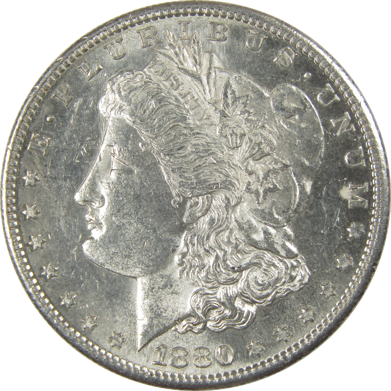 1880 S Morgan Silver Dollar CH AU Choice About Uncirculated $1 Coin 1880 S Morgan Silver Dollar CH AU Choice About Uncirculated $1 Coin