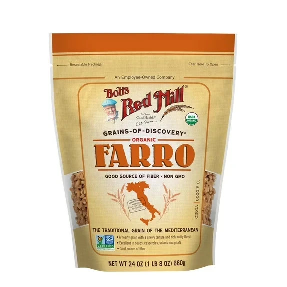 Bob\'s Red Mill Organic Farro Grain 24 Oz Bob\'s Red Mill Organic Farro Grain 24 Oz