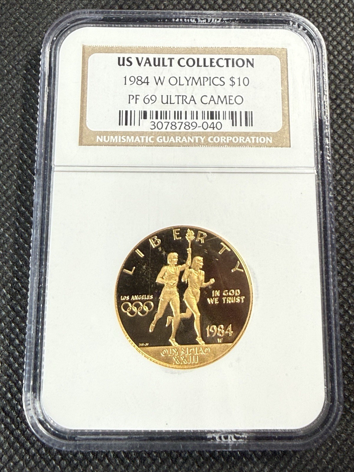 1984-W $10 Olympic Gold NGC PF69 Ultra Cameo US Vault Collection - AGW .483 ozt