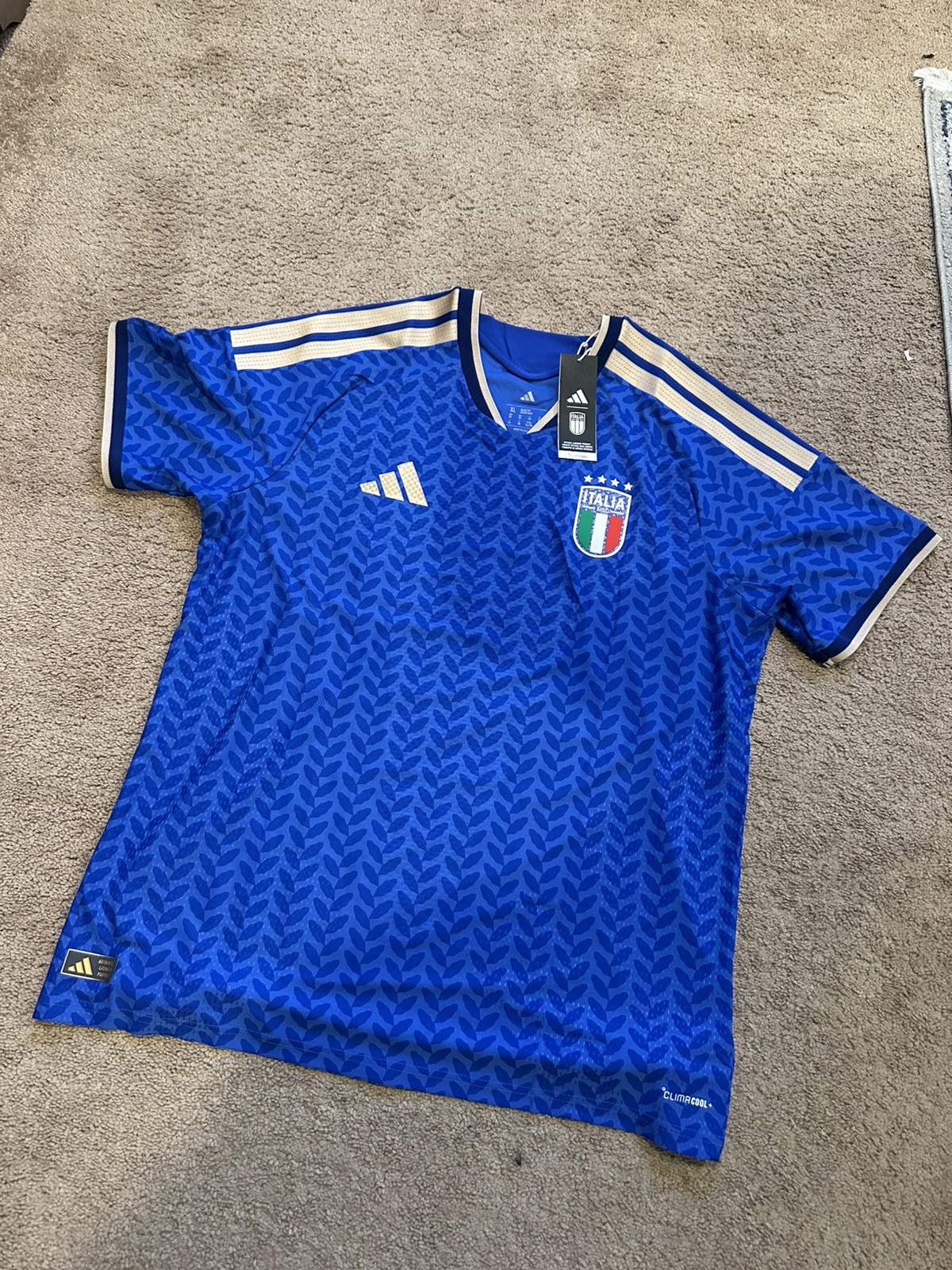 Italy 2026 Home match Authentic Jersey JL6934 Size XL adidas Italia FIGC Azzurra Italy 2026 Home match Authentic Jersey JL6934 Size XL adidas Italia FIGC Azzurra