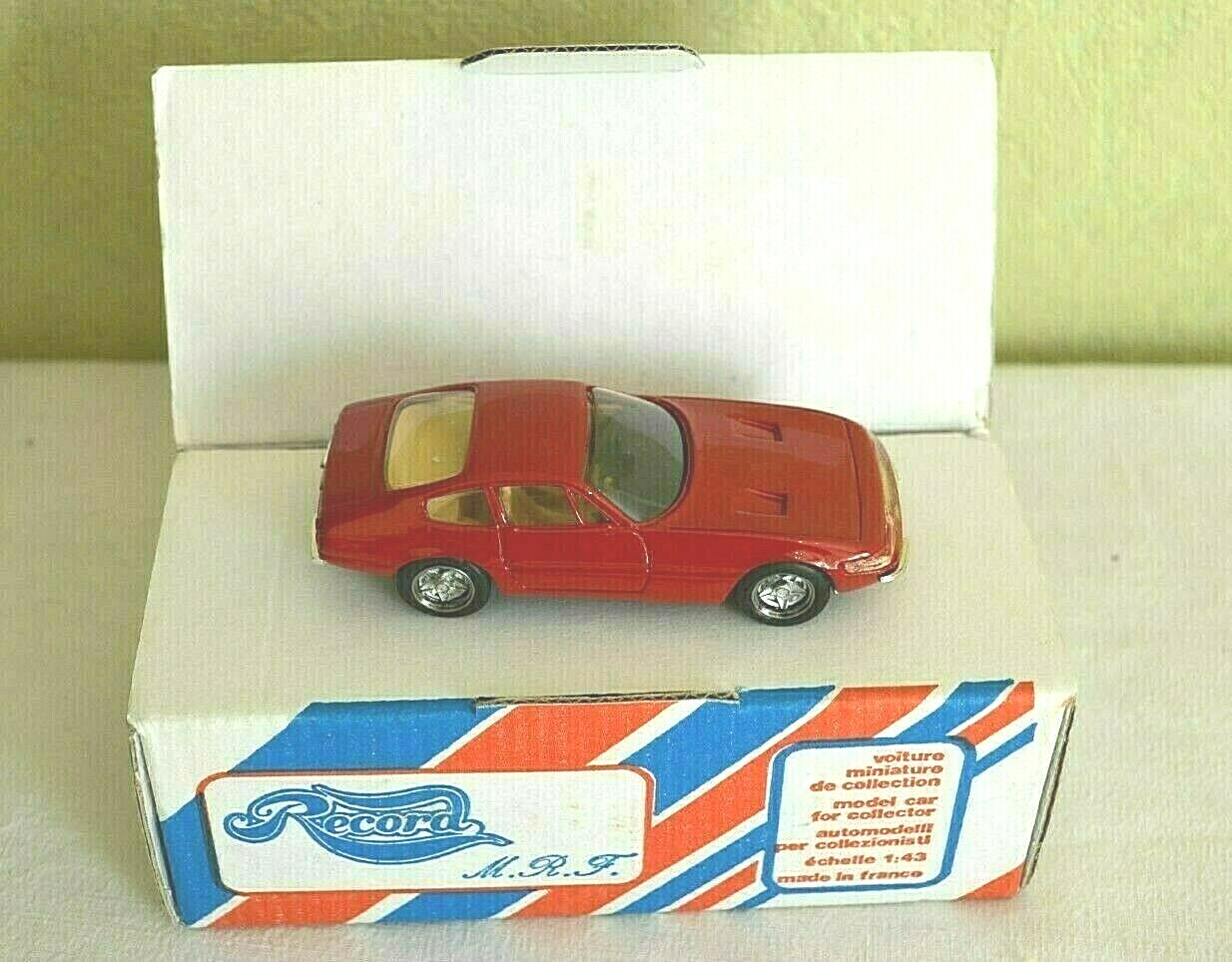 Record M R F Ferrari 365 GTB 4 Davtona Red Car 1st Version 1962 Record M R F Ferrari 365 GTB 4 Davtona Red Car 1st Version 1962