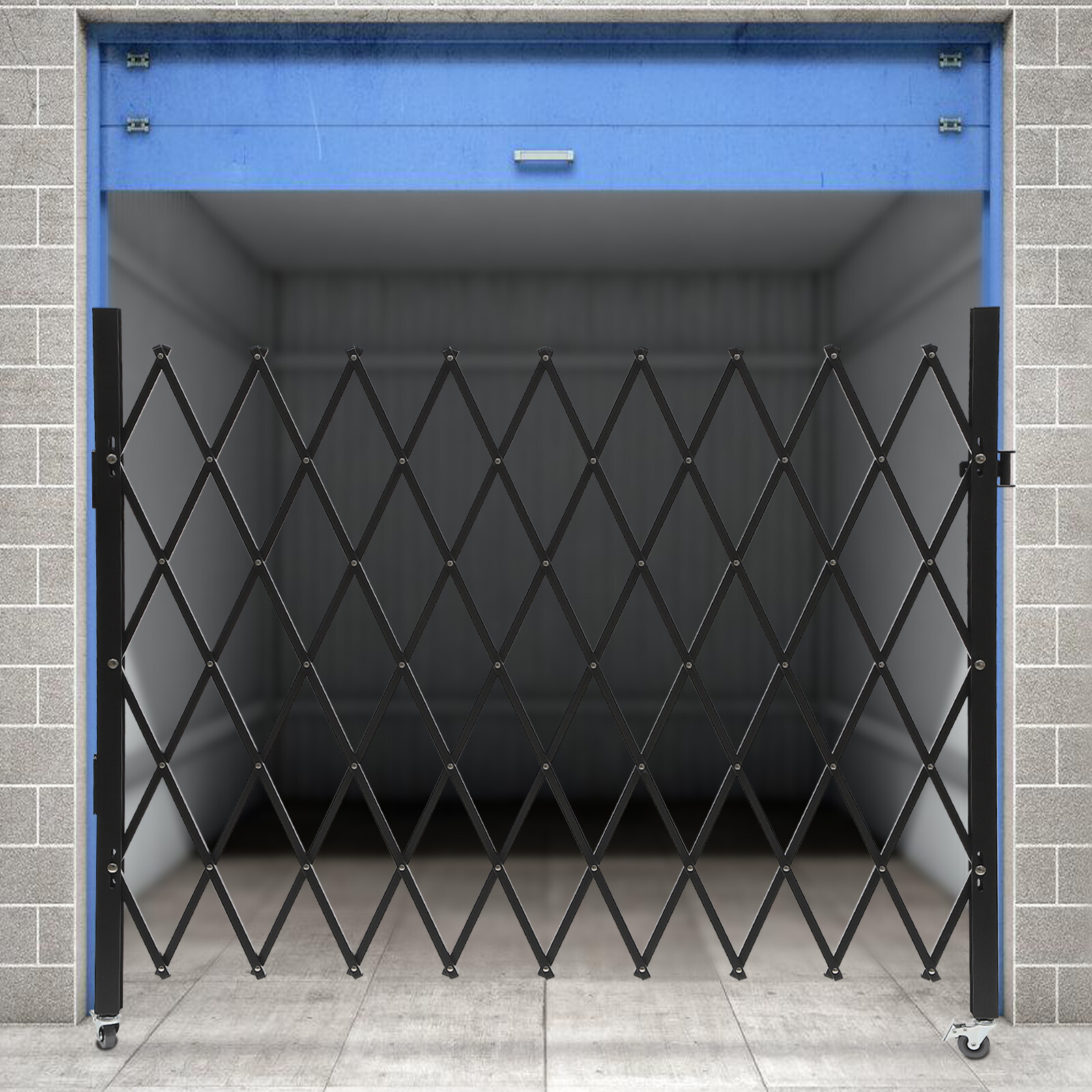 Expandable Folding Security Gate - Wall Mounted, 48\ Expandable Folding Security Gate - Wall Mounted, 48\