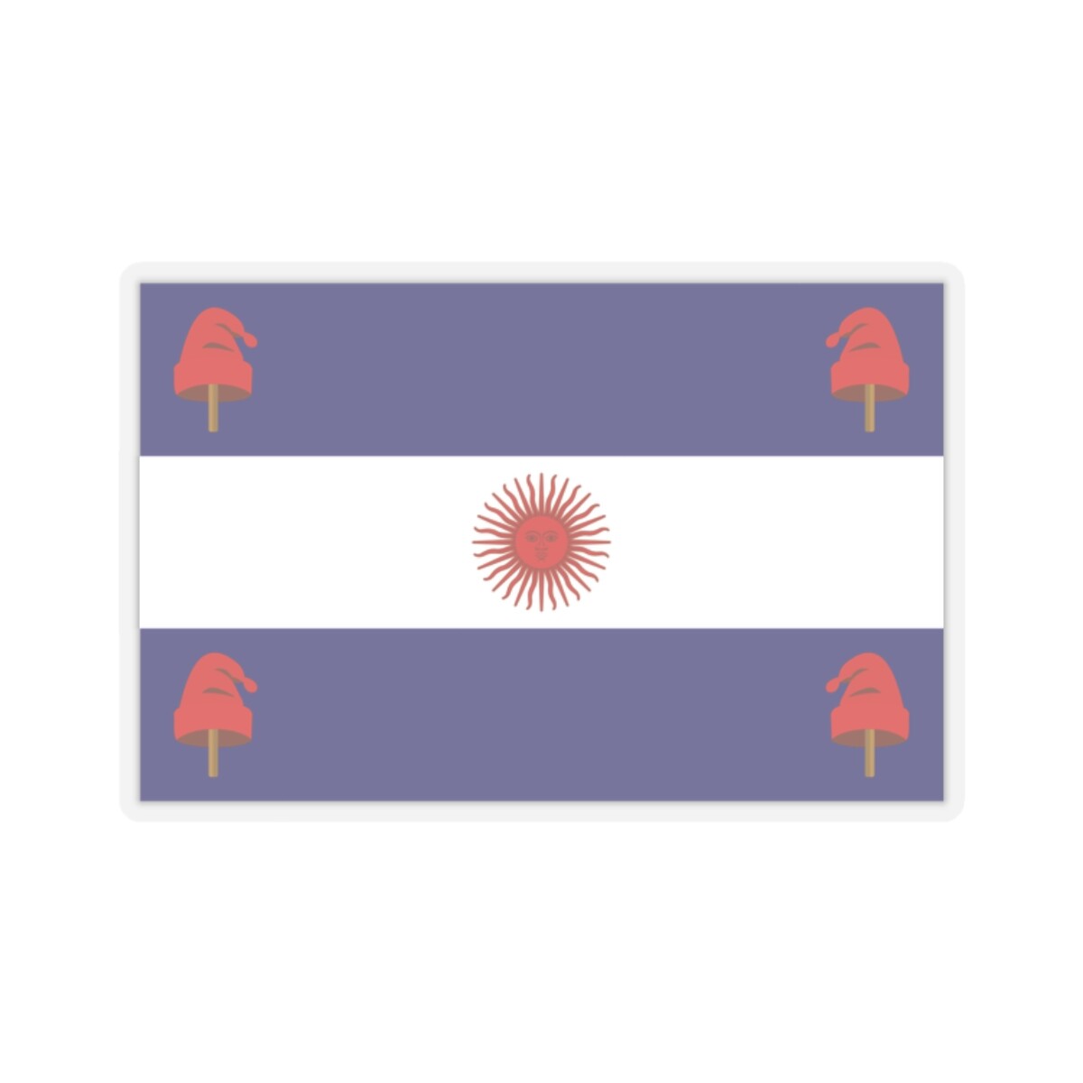 Flag of Argentina 1840 (Argentina) STICKER Vinyl Kiss-Cut Decal