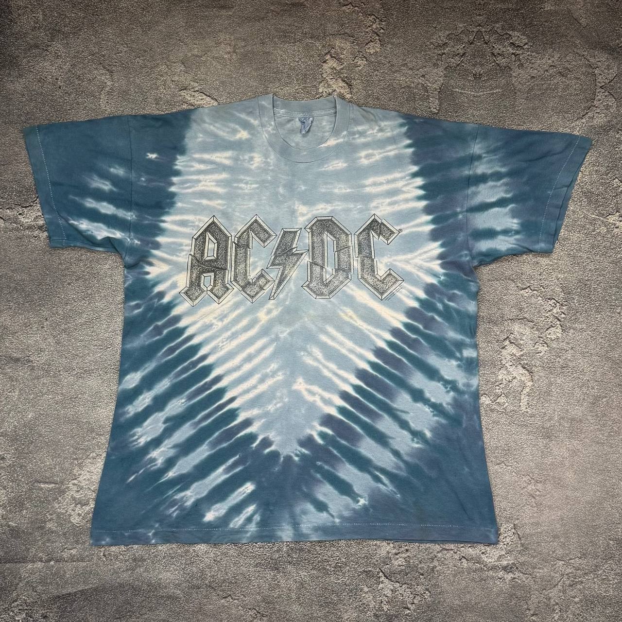 Vintage 1996 AC/DC Tie Dye T-Shirt Single Stitch Rock Metal Band Tee Vintage 1996 AC/DC Tie Dye T-Shirt Single Stitch Rock Metal Band Tee