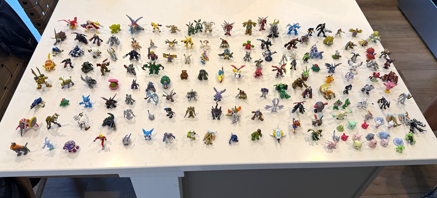 Digimon Vintage Rare Bandi Figurines Huge Lot of 164 Digimon Vintage Rare Bandi Figurines Huge Lot of 164