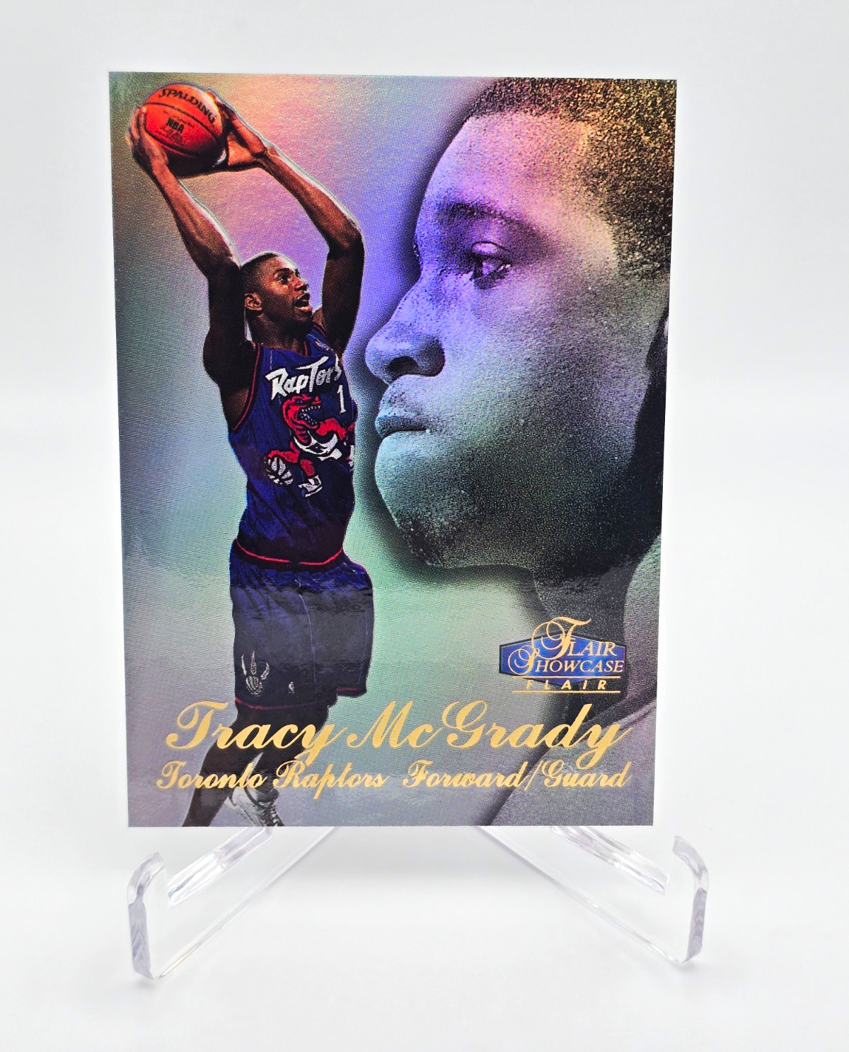 Fleer 1997-98 Flair Showcase Showstopper Insert Tracy McGrady #21 Raptors ROOKIE