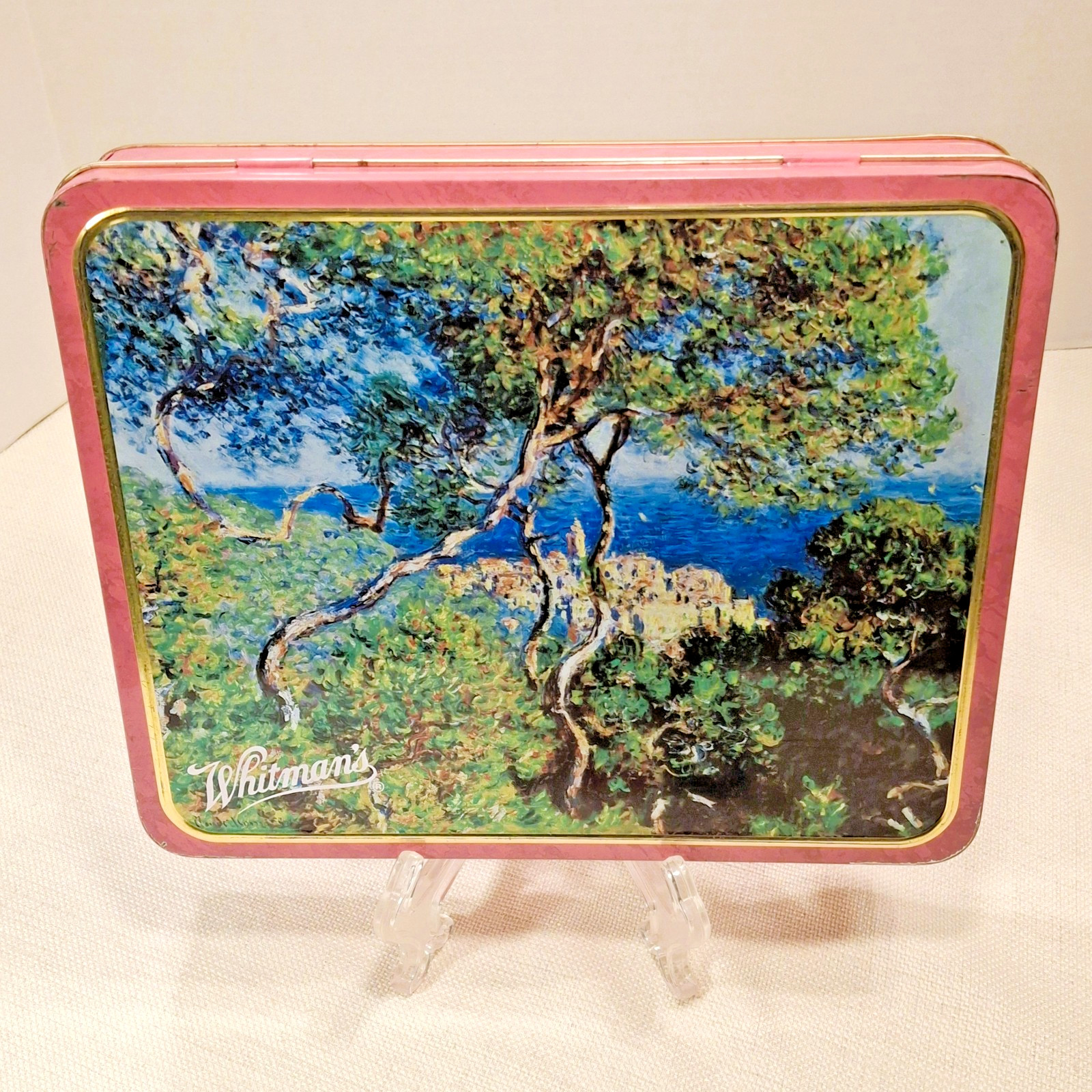 Whitman’s Monet “Bordighera” Collectible Tin Box Claude Monet Art Institute Chic
