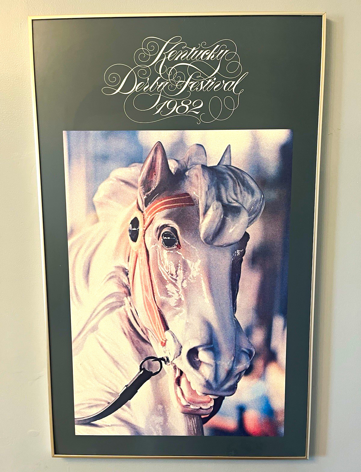 Vintage 1982 Kentucky Derby Festival Official Framed Poster Vintage 1982 Kentucky Derby Festival Official Framed Poster