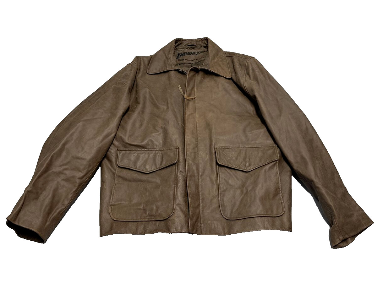 2008 Indiana Jones Lucas Film Official Leather Large Jacket 2008 Indiana Jones Lucas Film Official Leather Large Jacket