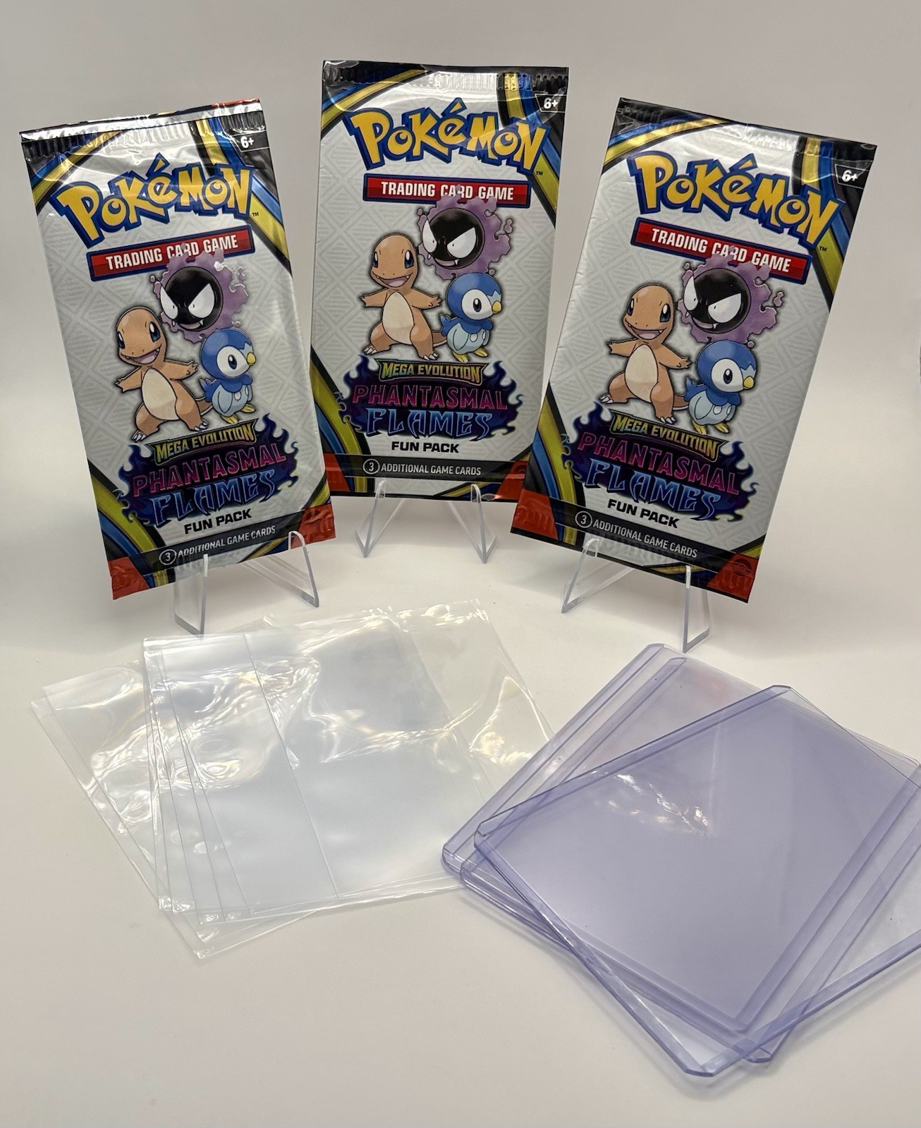 Pokémon Mega Evolution Phantasmal Flames Fun Pack Collector Set ~ 3 Packs/Cases Pokémon Mega Evolution Phantasmal Flames Fun Pack Collector Set ~ 3 Packs/Cases