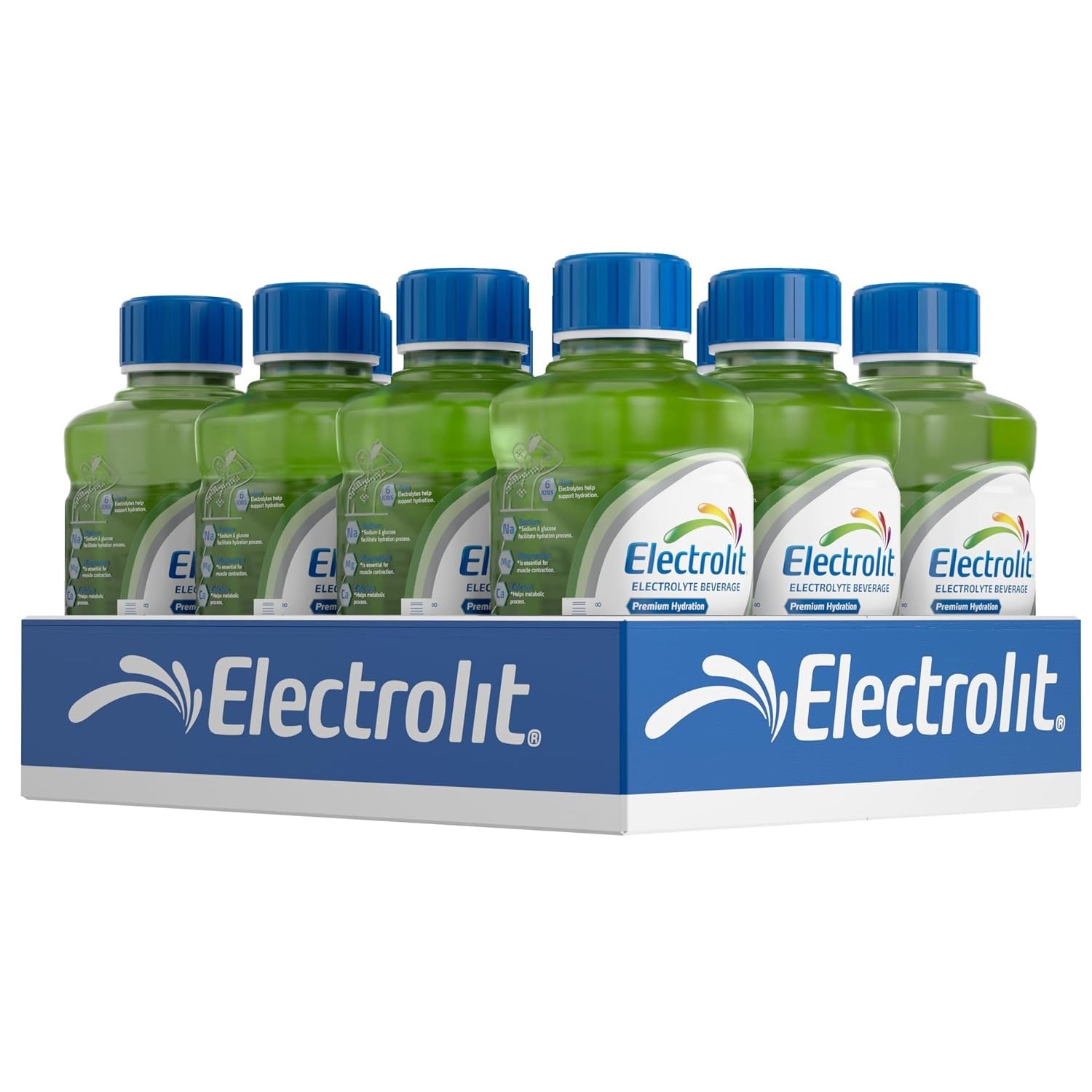 Electrolit, Electrolyte Beverage, Green Apple, 21 Fl Oz bottle (Pack of 12) Electrolit, Electrolyte Beverage, Green Apple, 21 Fl Oz bottle (Pack of 12)