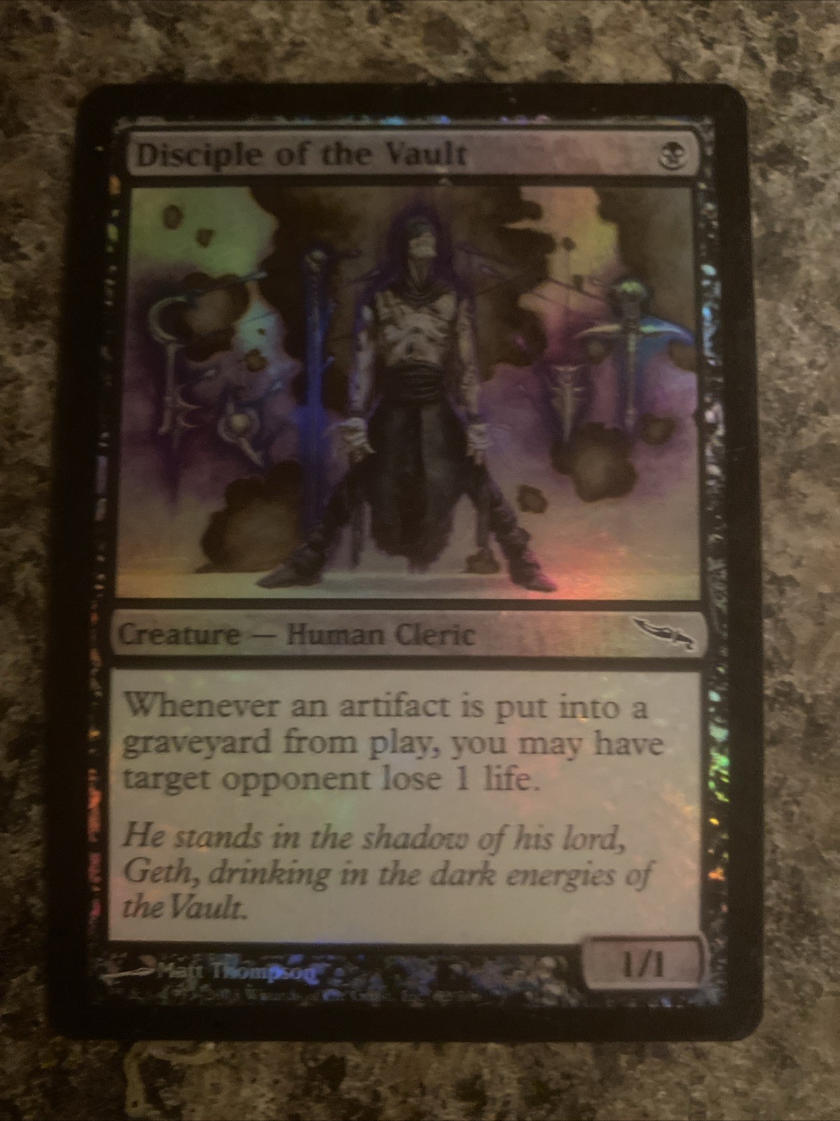 Disciple of the Vault Mirrodin Foil Disciple of the Vault Mirrodin Foil