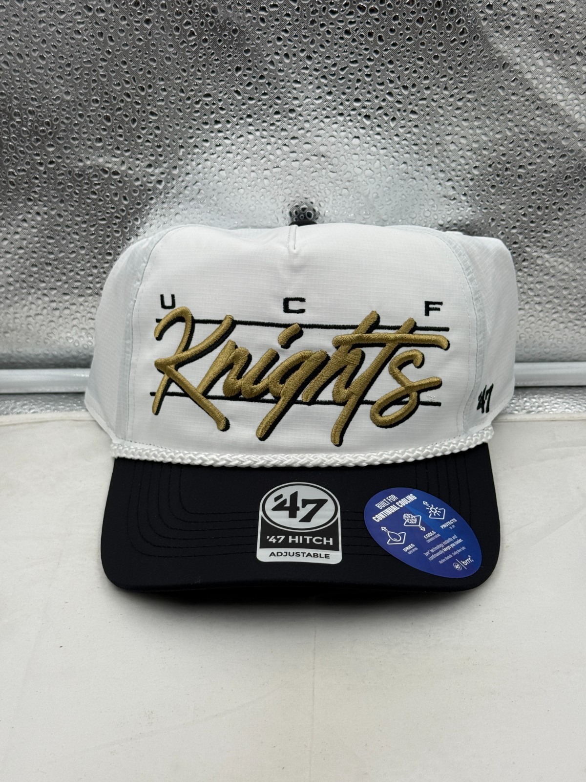 UCF Knights NCAA \'47 Brand White TT Script Hitch Rope Adjustable Snapback Hat UCF Knights NCAA \'47 Brand White TT Script Hitch Rope Adjustable Snapback Hat