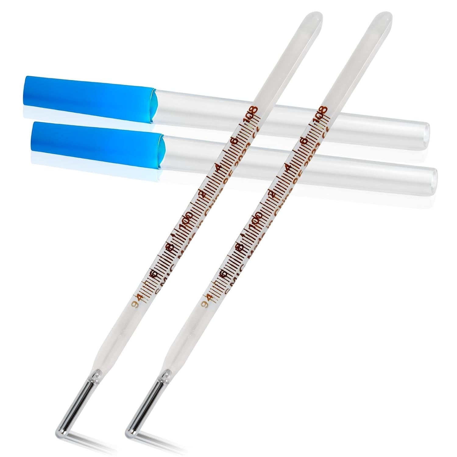 ℉ Oral Thermometer for Adults and Kids 2PCS - Glass Thermometer for Rectal Tempe ℉ Oral Thermometer for Adults and Kids 2PCS - Glass Thermometer for Rectal Tempe