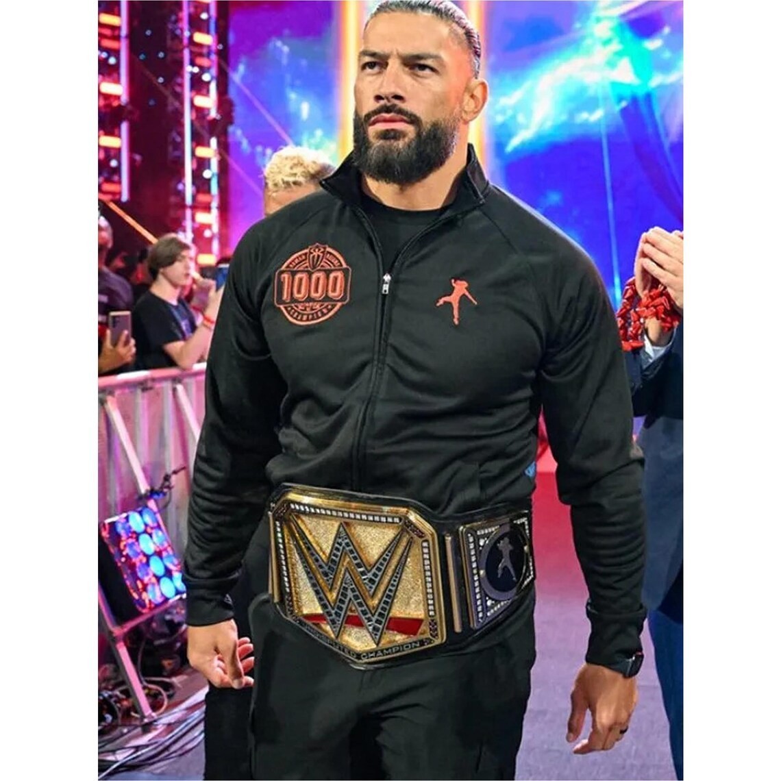 Roman Reigns Tribal Chief 1000 Days Track Jacket Head of the Table Fleece Jacket