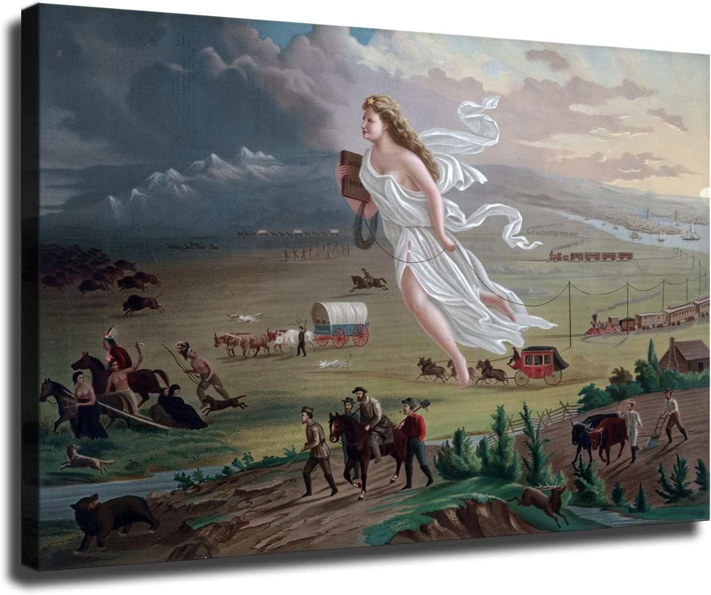 American Progress Manifest Destiny USA History PosterCanvas Art and Wall Art American Progress Manifest Destiny USA History PosterCanvas Art and Wall Art