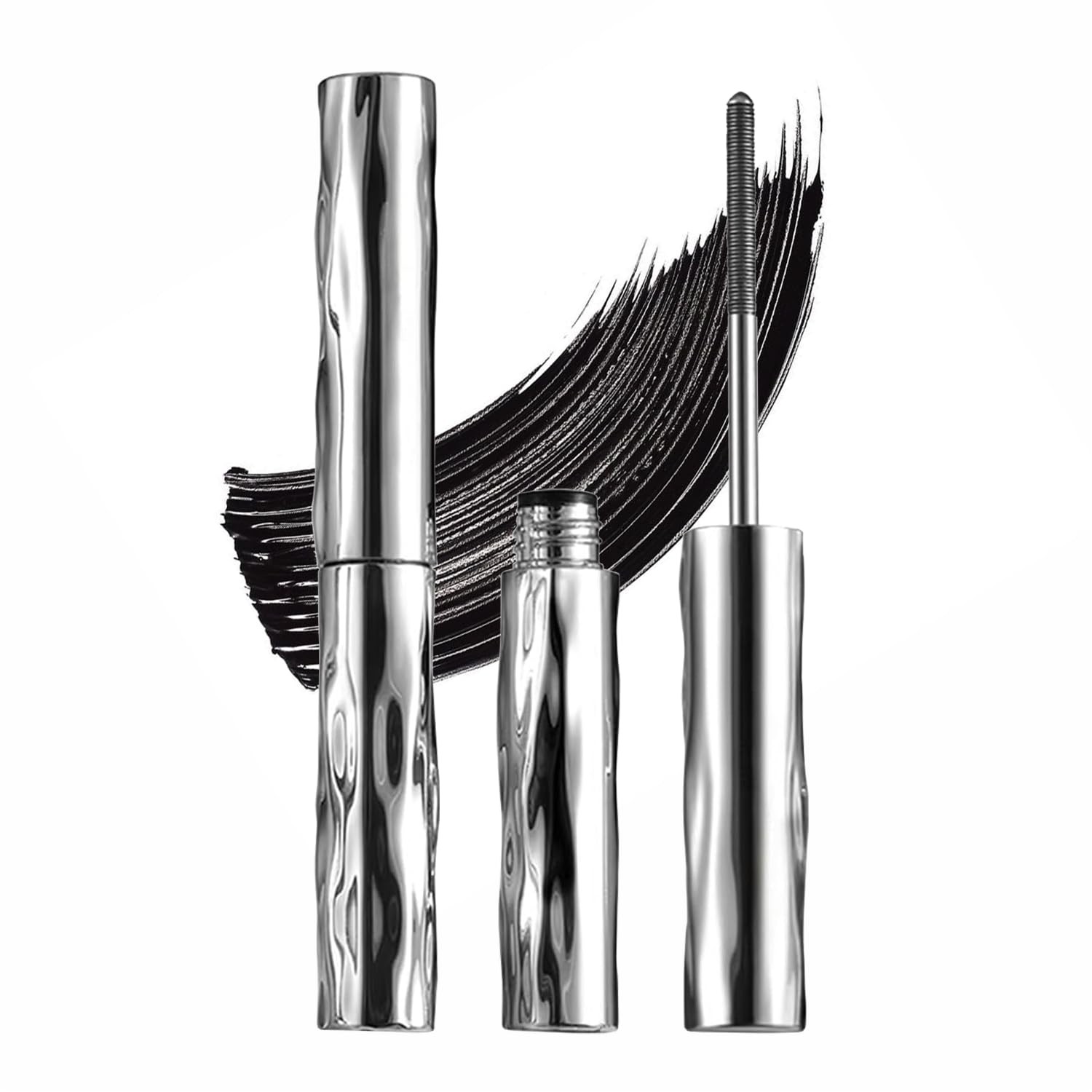 2PCS Iron Wand Tubing Mascara, magnetic mascara, 3D Metal Brush Waterproof Qu...