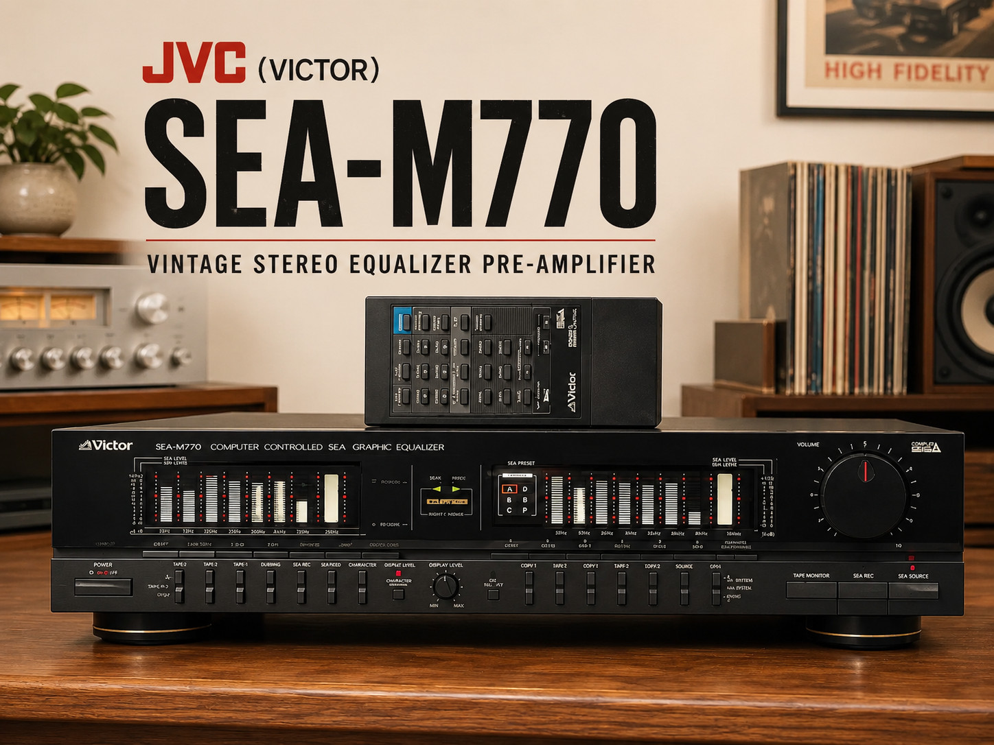 JVC (VICTOR) SEA-M770 🌈RaRe🌈 Vintage Stereo Equalizer Pre-Amplifier