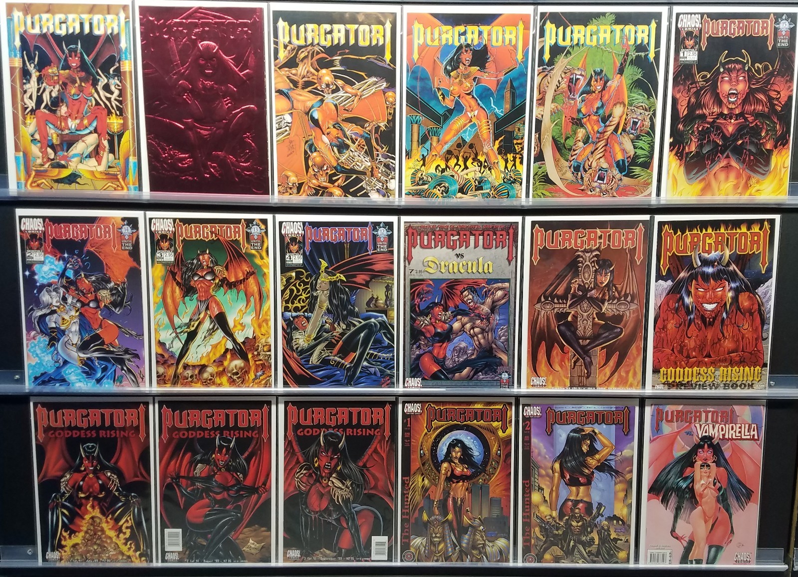 PURGATORI VAMPYRE'S MYTH 0 1 2 3 1998 1 2 3 4 7 GODDESS RISING 1-3+ 18 COMICS PURGATORI VAMPYRE'S MYTH 0 1 2 3 1998 1 2 3 4 7 GODDESS RISING 1-3+ 18 COMICS