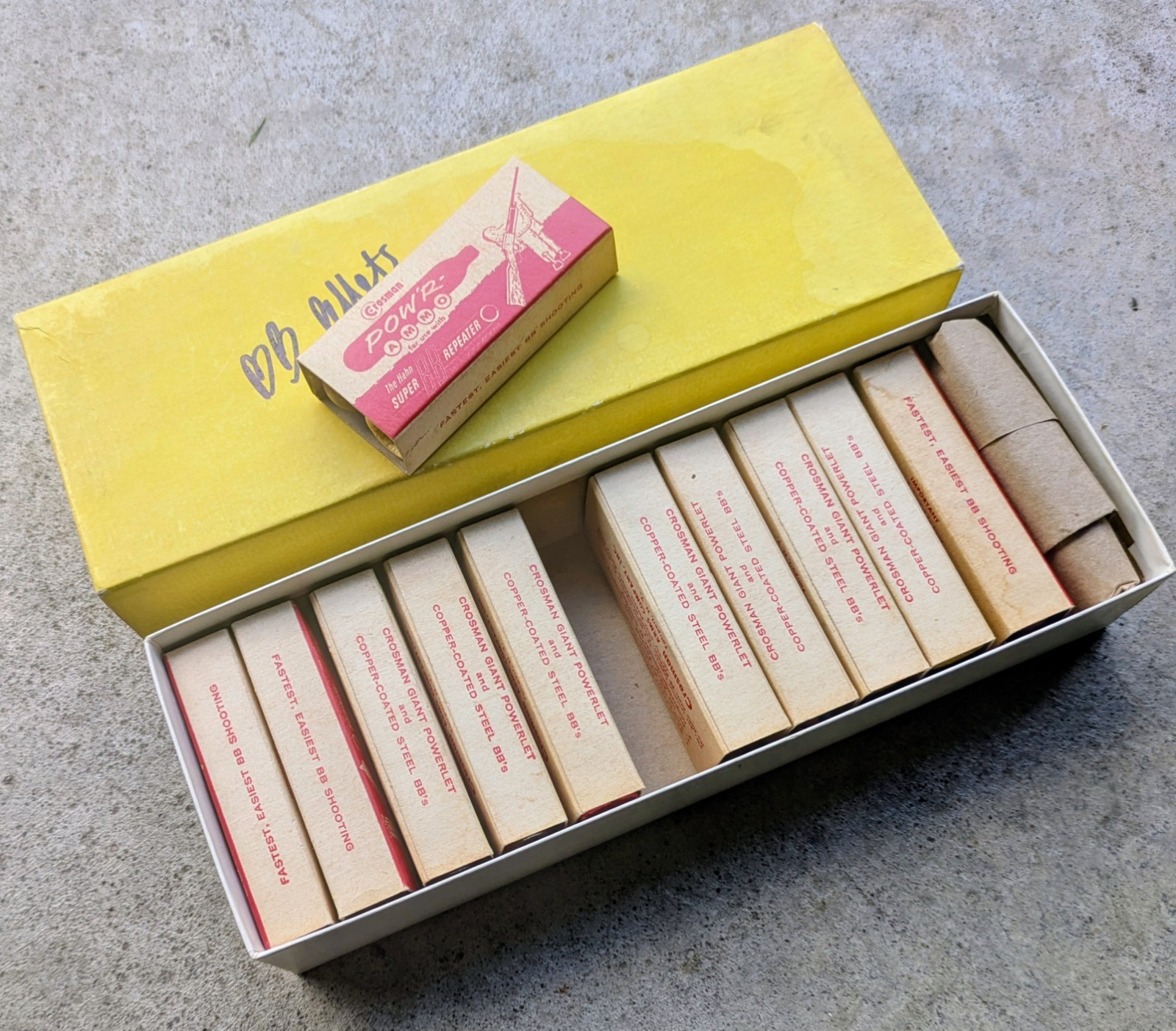 Vintage Hahn Pow'r-Ammo Crosman BB CO2  Accessory Box Collectible Rare 1950s/60s