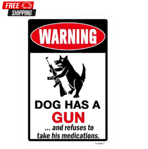 Humorous Beware of Dog Sign - Humorous Beware of Dog Sign -