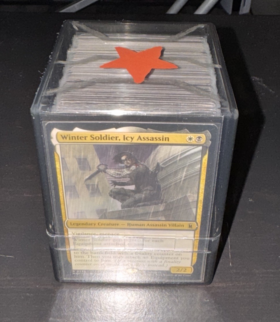 Winter Soldier MTG Commander Deck + Custom Deck Box | Marvel EDH Equipment Winter Soldier MTG Commander Deck + Custom Deck Box | Marvel EDH Equipment
