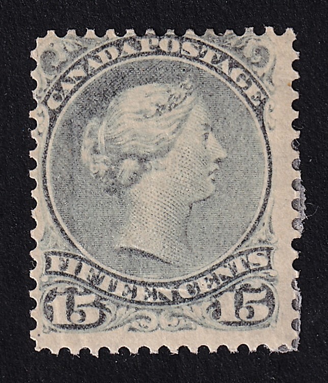 MATT\'S STAMPS SCOTT CANADA #30iv, 15-CENT 1868-1876 ISSUE, MH, CV$2000