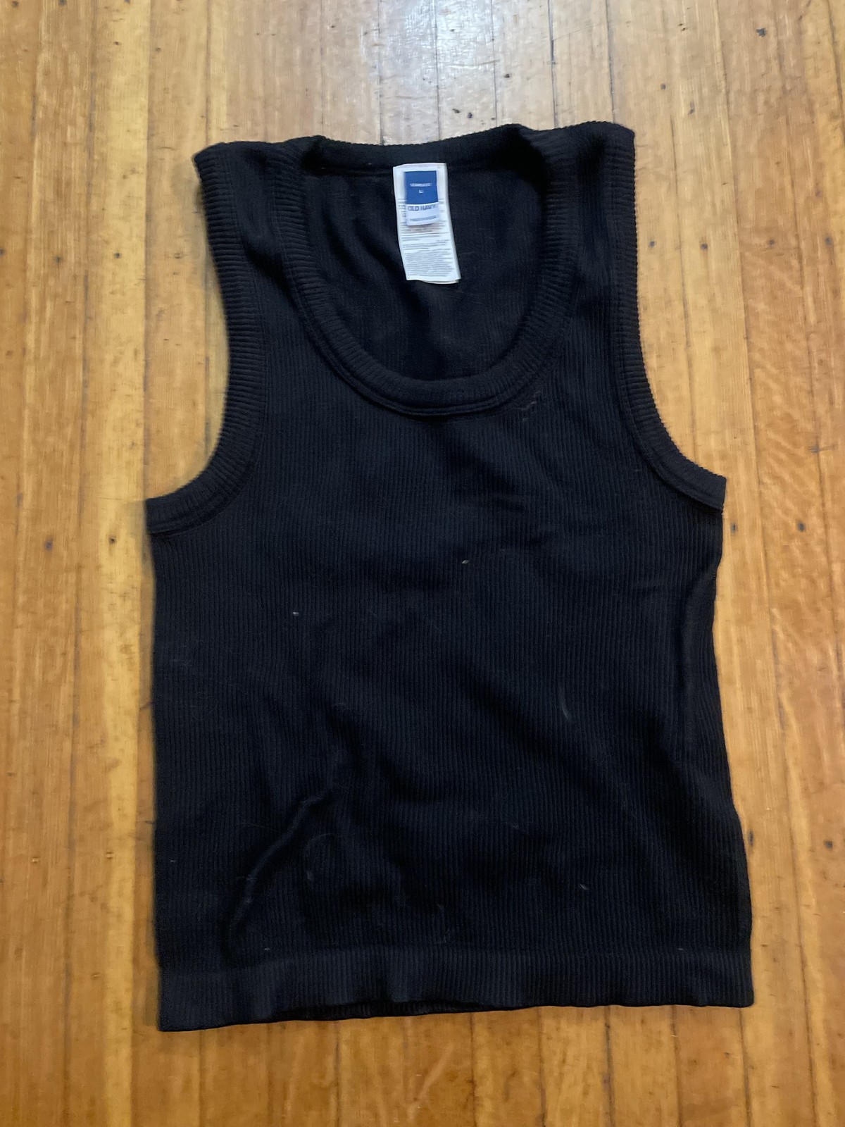 Old Navy Black Ribbed Tank Top Old Navy Black Ribbed Tank Top