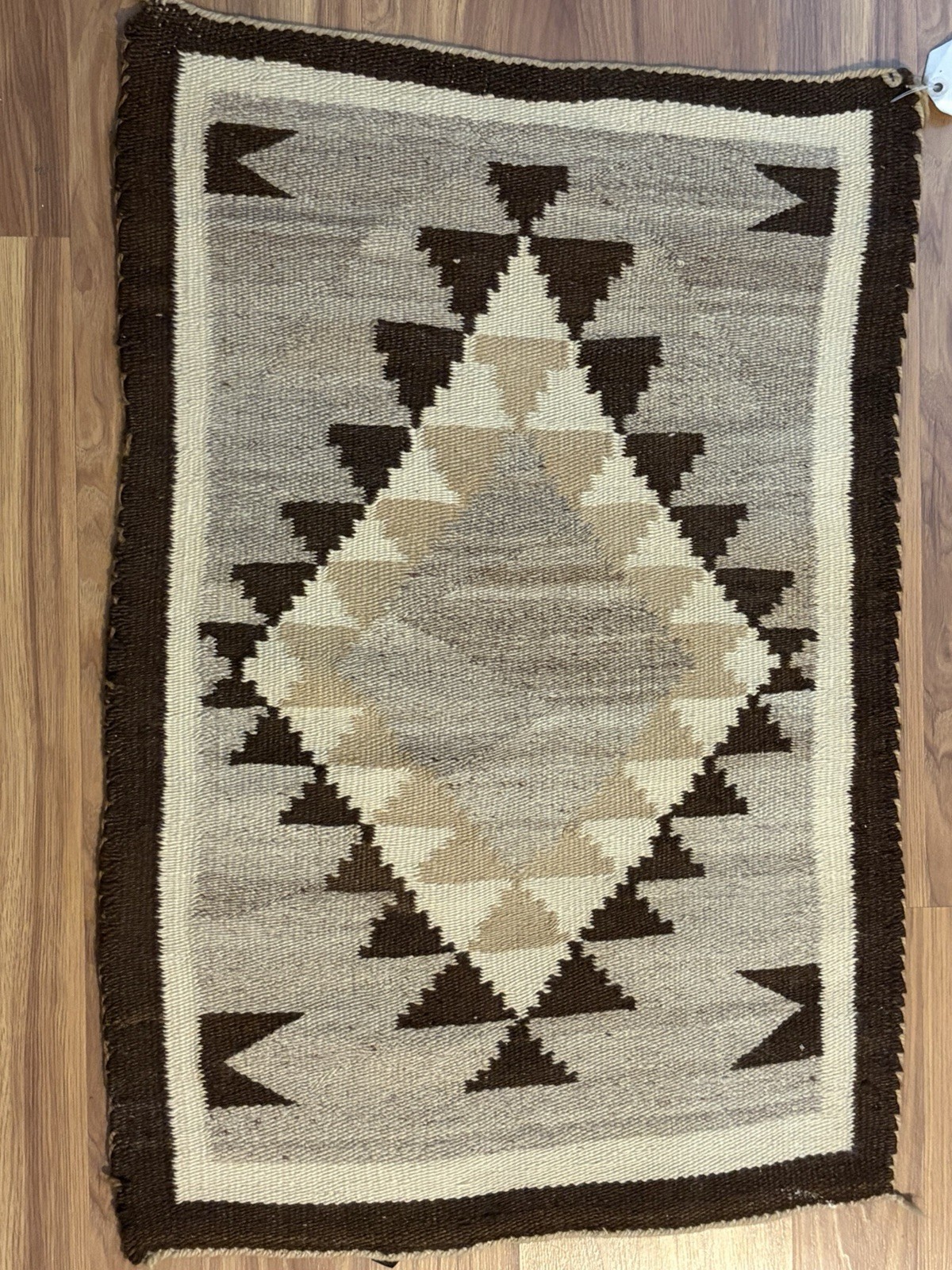 Antique Crystal Navajo Rug 1920 19”x27.5” Antique Crystal Navajo Rug 1920 19”x27.5”