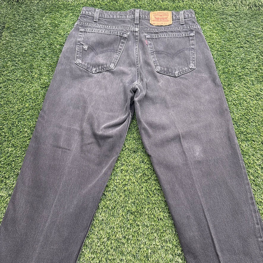 Vintage 90s Levis 550 Jeans Mens 35x30 (Fits 32x30) Black USA Made Vintage 90s Levis 550 Jeans Mens 35x30 (Fits 32x30) Black USA Made