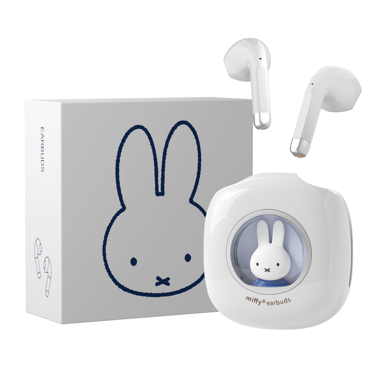 Miffy Bluetooth Wireless Earbuds IPX5 Waterproof Headphones Blue Miffy Bluetooth Wireless Earbuds IPX5 Waterproof Headphones Blue