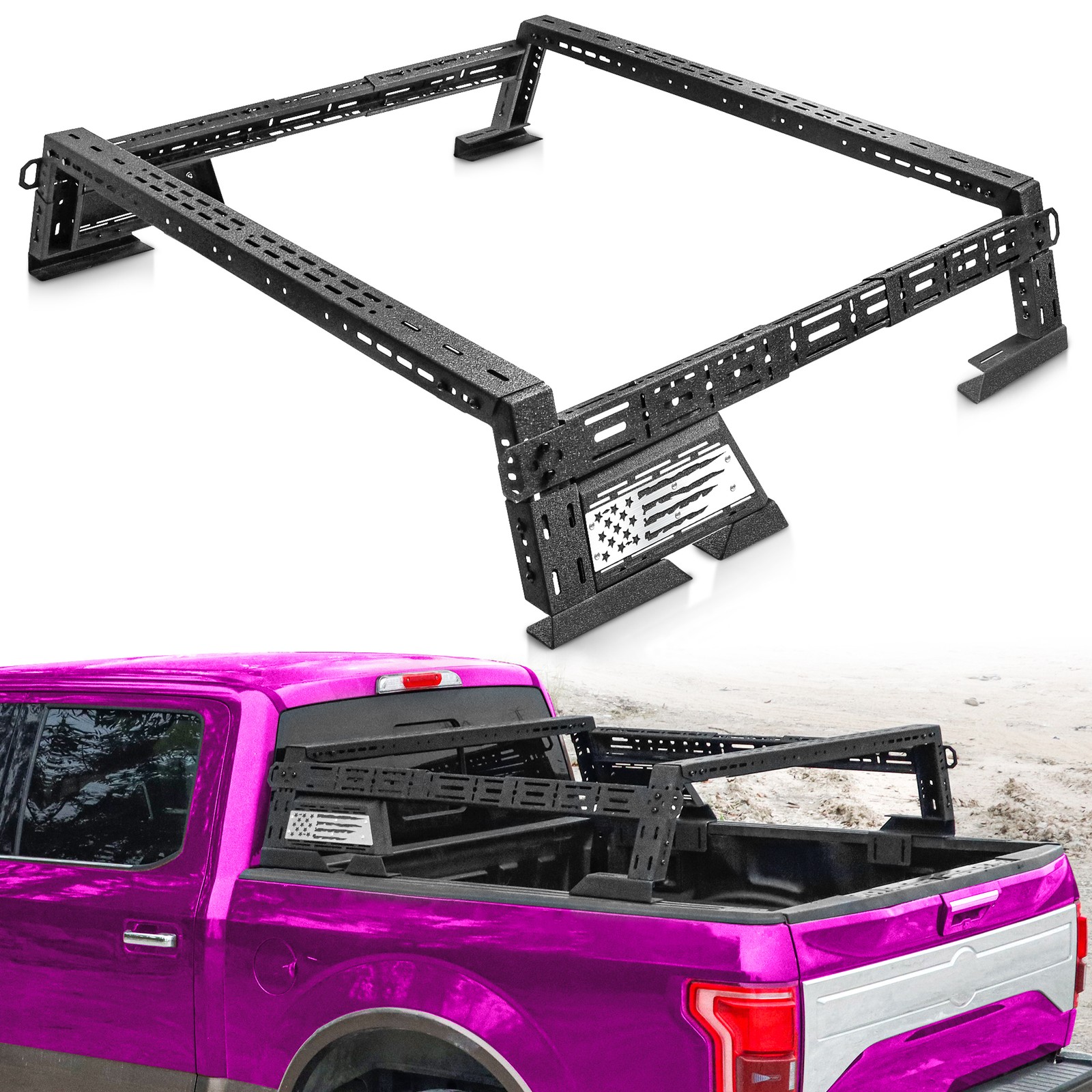 1100LBS Truck Bed Rack For Colorado Gladiator Tacoma Tundra Kayak Lumber 45-70\ 1100LBS Truck Bed Rack For Colorado Gladiator Tacoma Tundra Kayak Lumber 45-70\