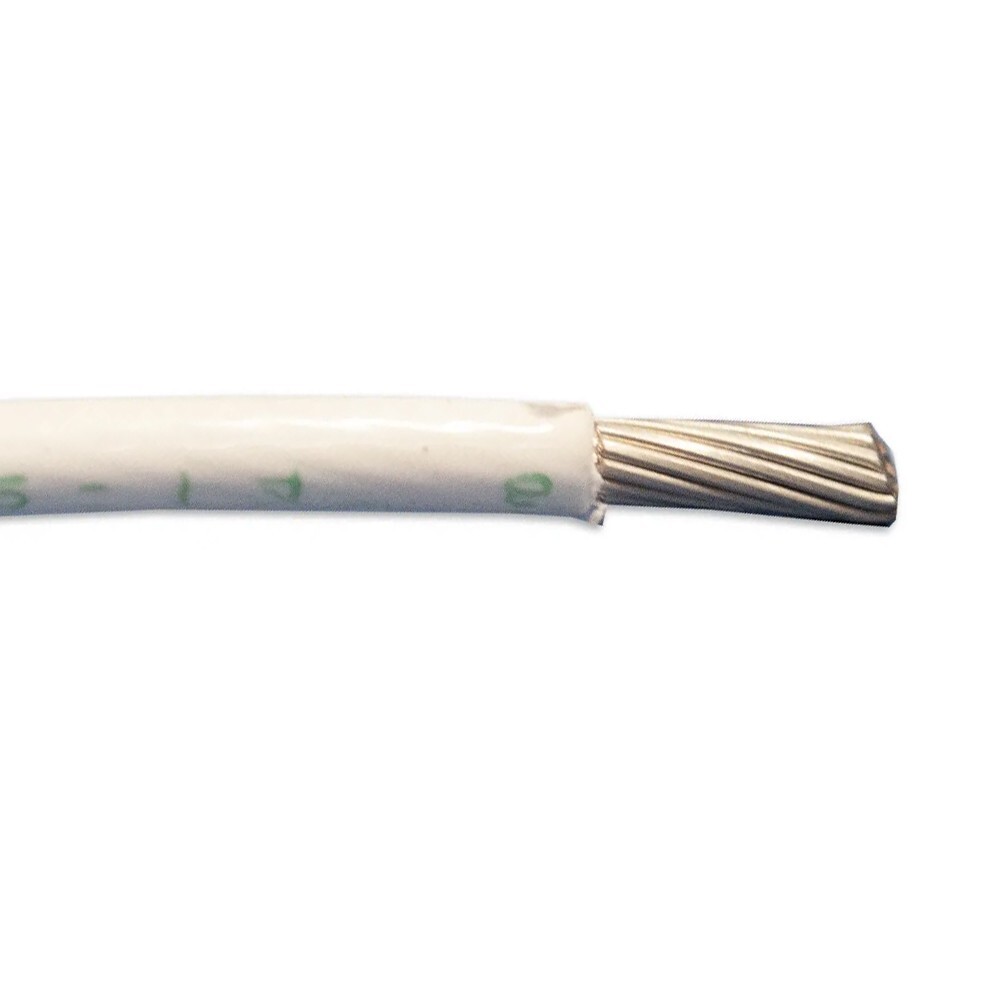 50\' M22759/16-6-9 6 AWG 133 Strands ETFE MIL-Spec Lead Wire 150°C White 600V