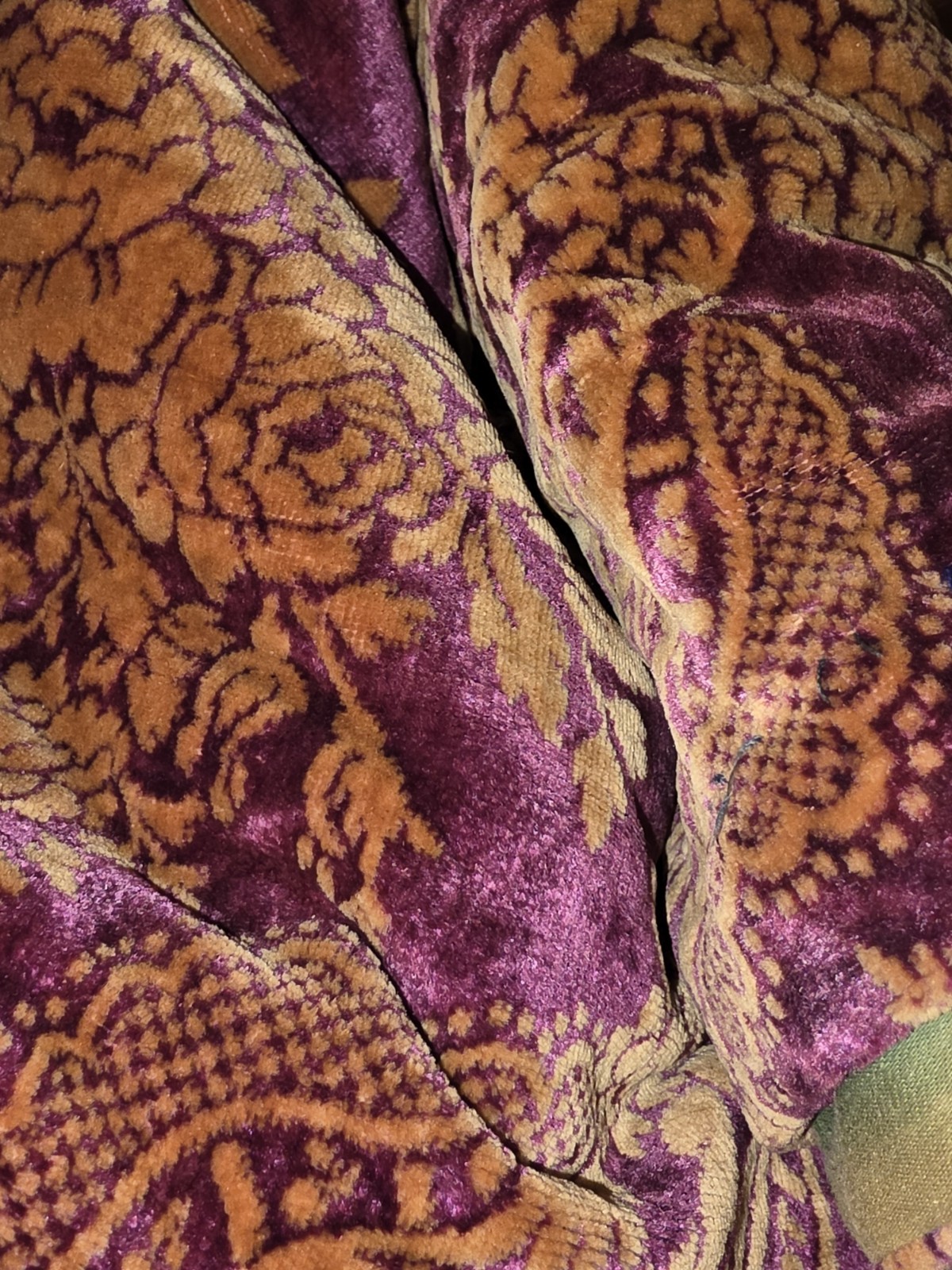 Rare Vintage Victorian Velvet Portiere Curtain 96 Rare Vintage Victorian Velvet Portiere Curtain 96