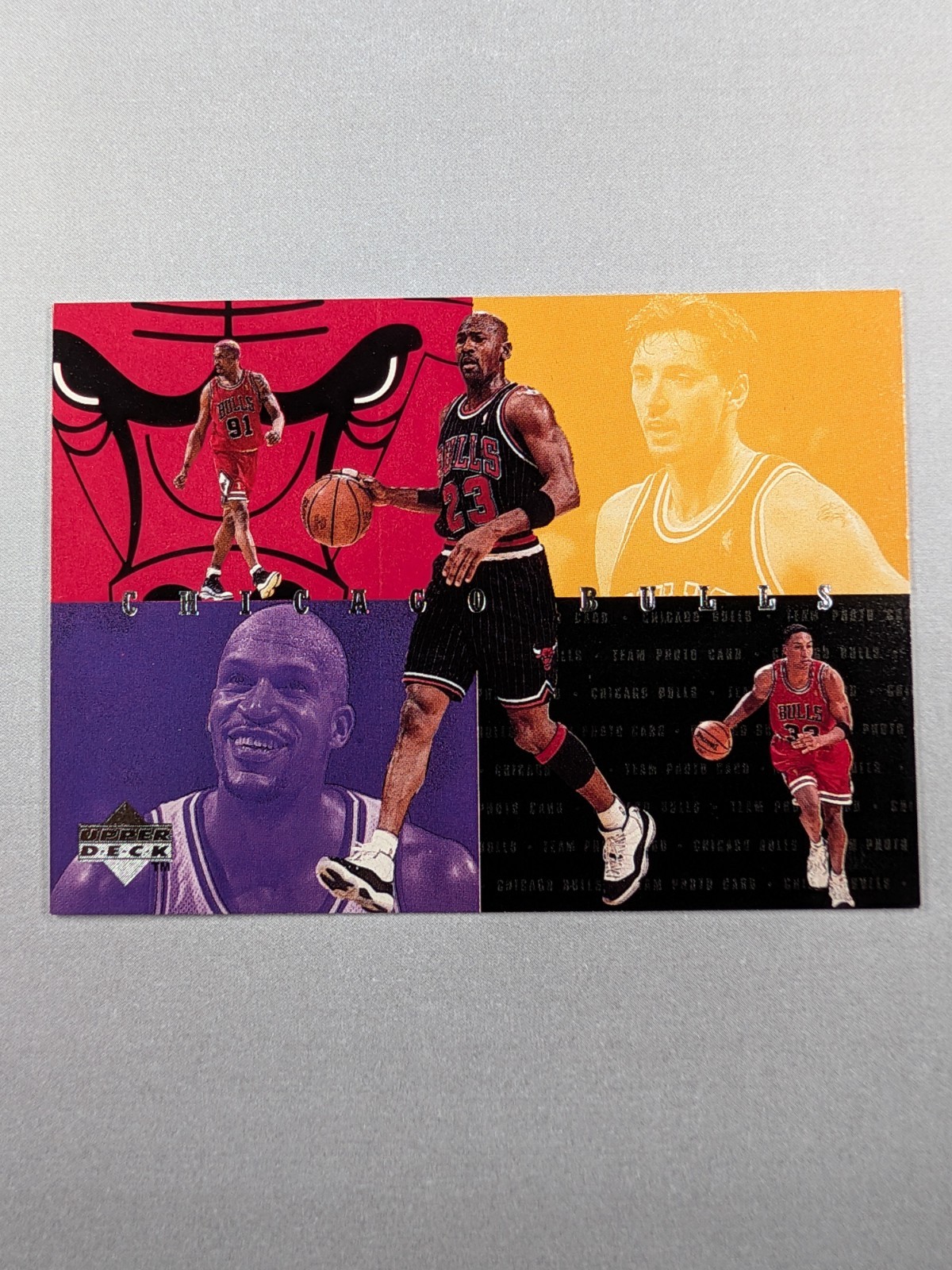 1997-98 Upper Deck Collector's Choice Chicago Bulls - Michael Jordan, Dennis...