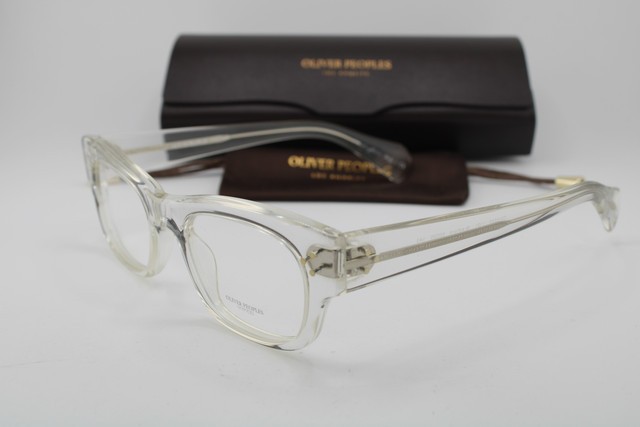 NEW OLIVER PEOPLES OV 5229 1101 BRADFORD CLEAR SILVER AUTHENTIC EYEGLASSES 50-20 NEW OLIVER PEOPLES OV 5229 1101 BRADFORD CLEAR SILVER AUTHENTIC EYEGLASSES 50-20