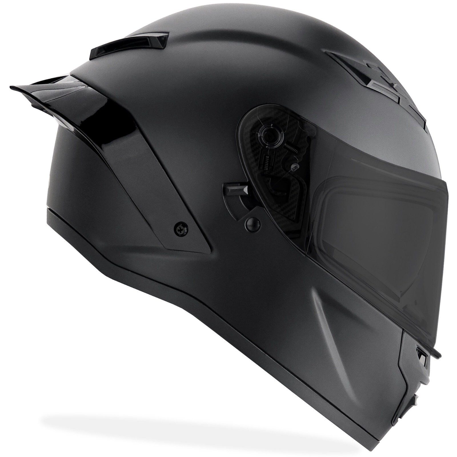 NEW Full Face Motorcycle Helmet Matte Black DOT GDM DEMON