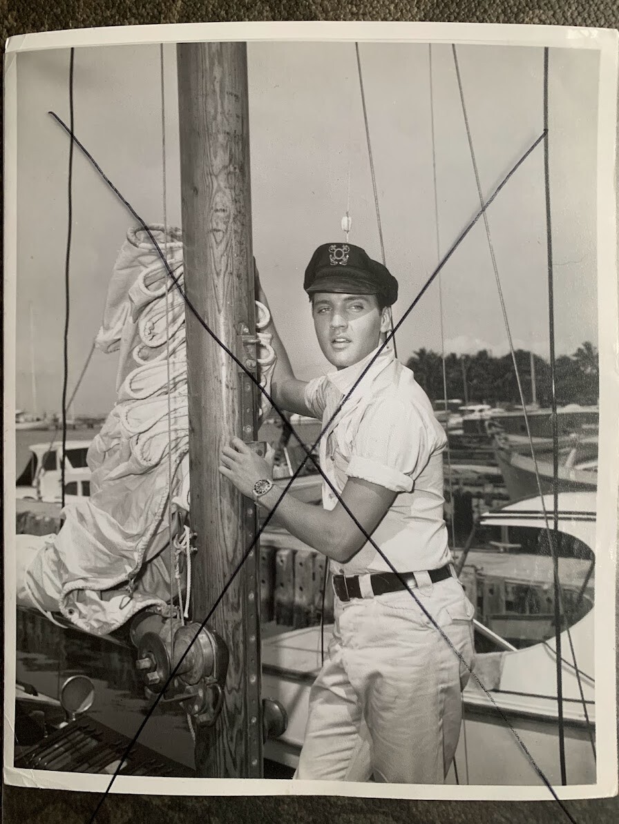 ELVIS PRESLEY Rare Original Press Photo Dated 31 JUL 1962