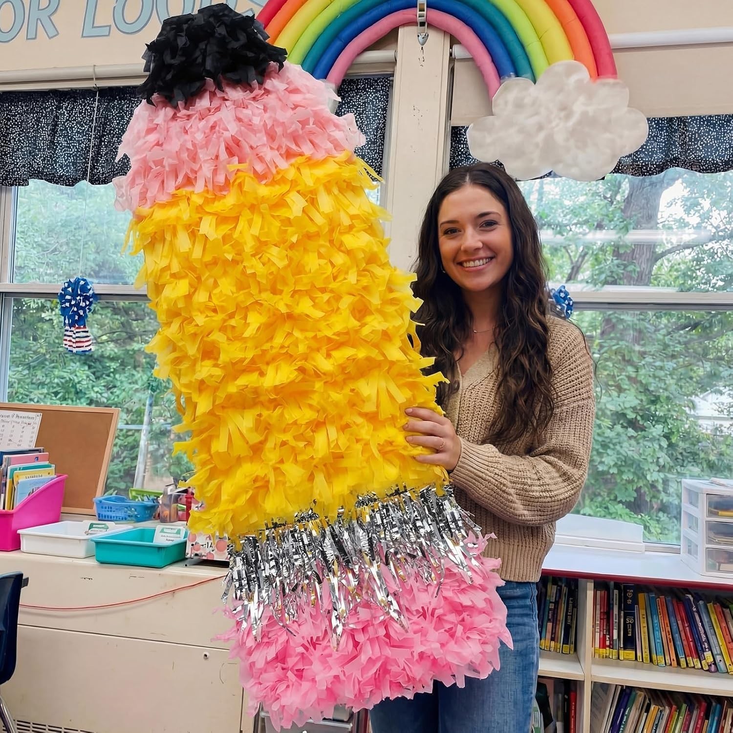 Giant Pencil Classroom Decoration Large 4.1Ft Back to School Party Decoration Ju Giant Pencil Classroom Decoration Large 4.1Ft Back to School Party Decoration Ju