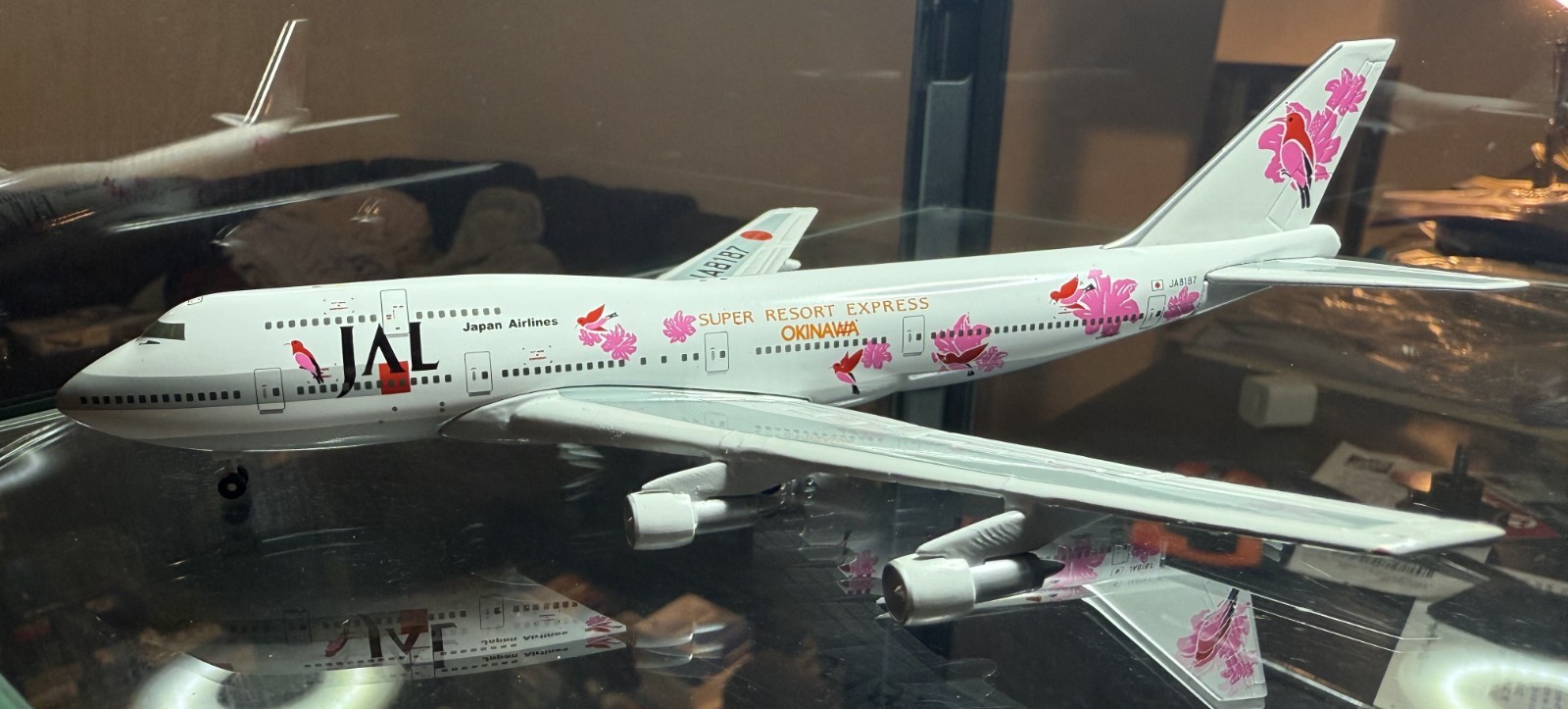JAL Japan Airlines 747-300 Super Resort Express 1/400 JA8187  Gemini Jet