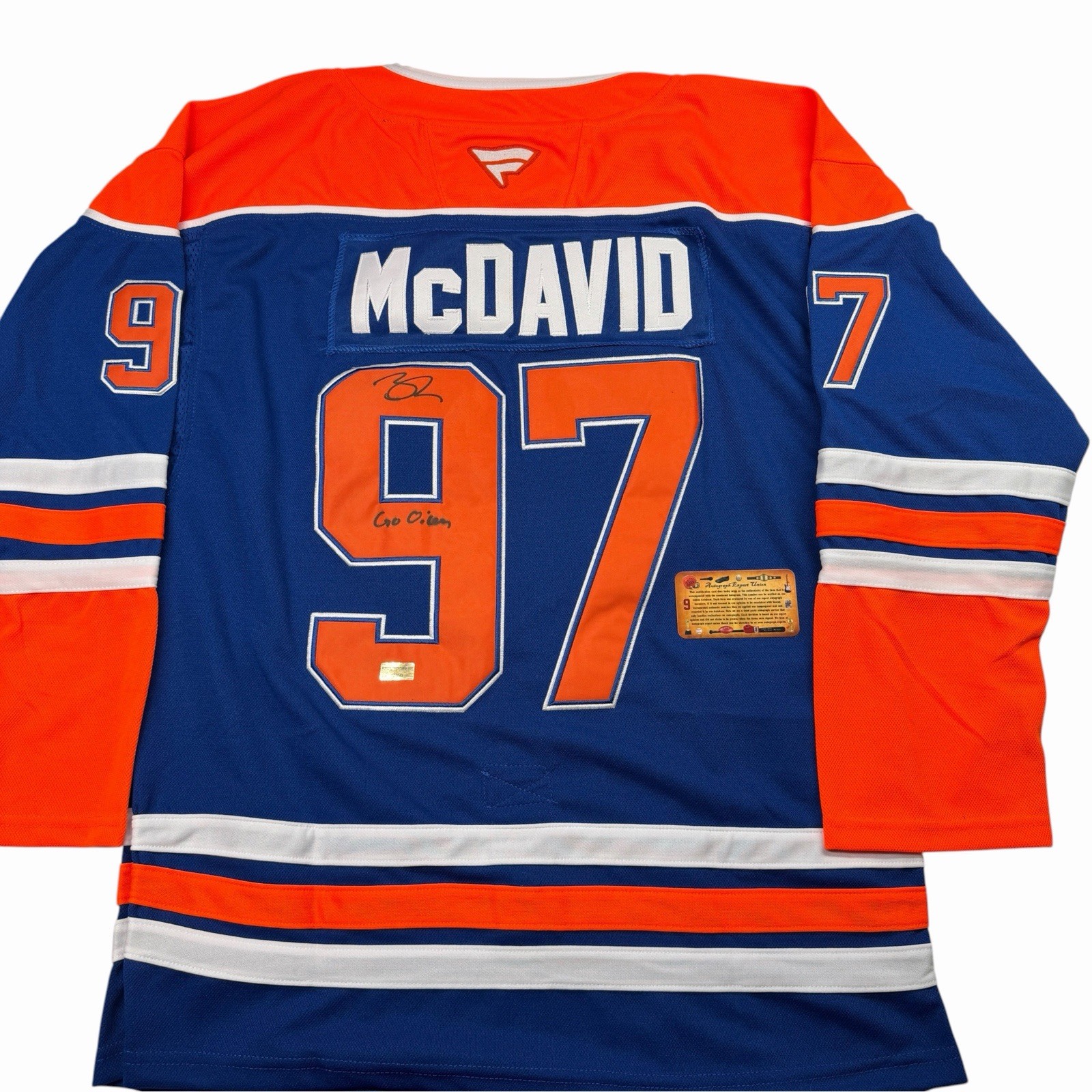 Connor McDavid Signed Oilers Jersey Autographed COA #97 Connor McDavid Signed Oilers Jersey Autographed COA #97