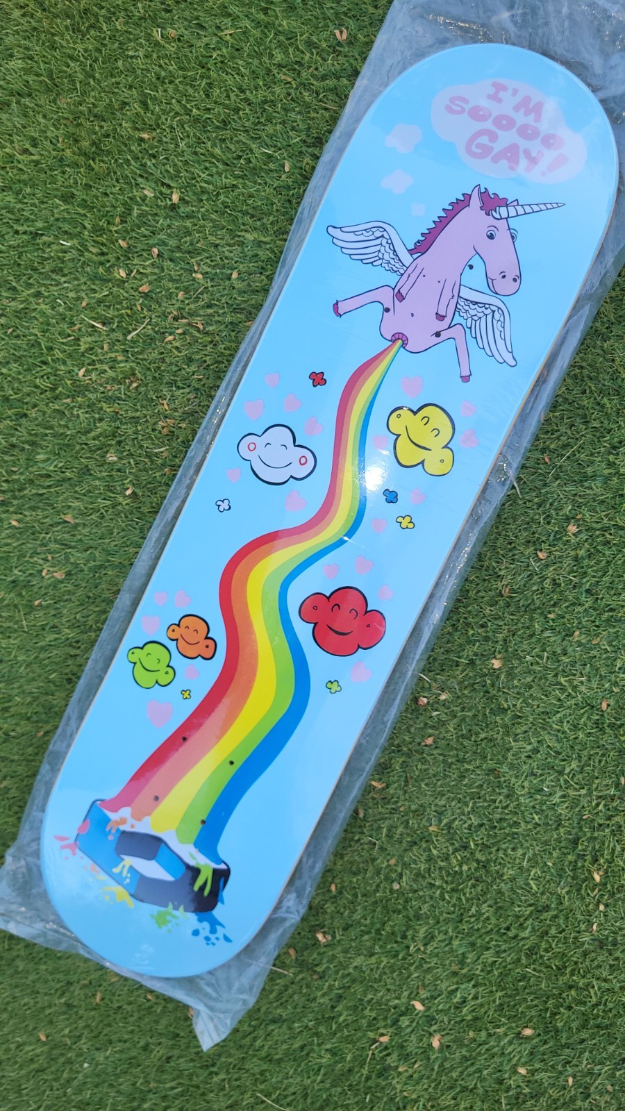 Consolidated Skateboards - Gay Unicorn Rainbow Deck Consolidated Skateboards - Gay Unicorn Rainbow Deck