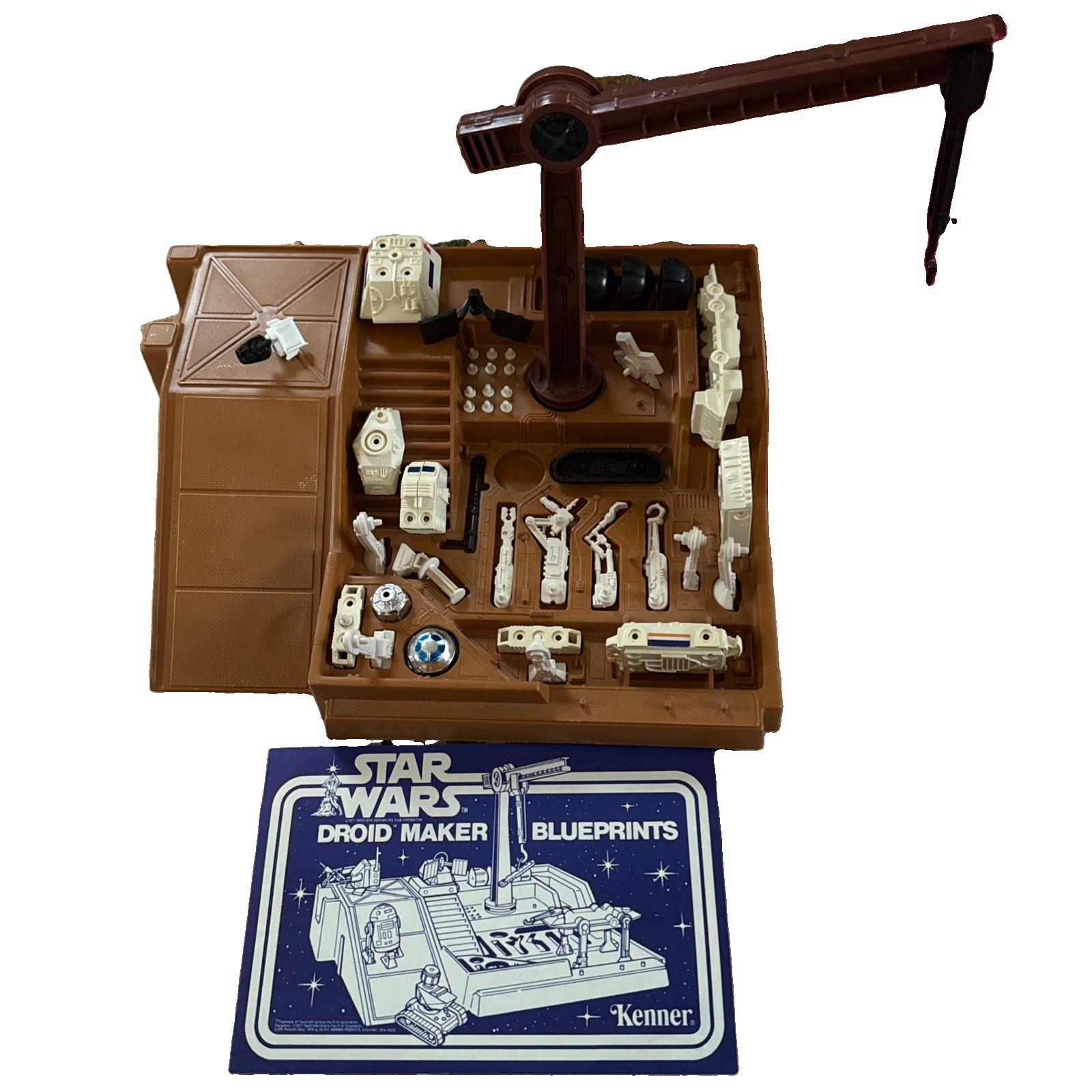 Vintage 1979 Kenner Star Wars Droid Factory Ser Parts Lot w/ Mint Blueprints 